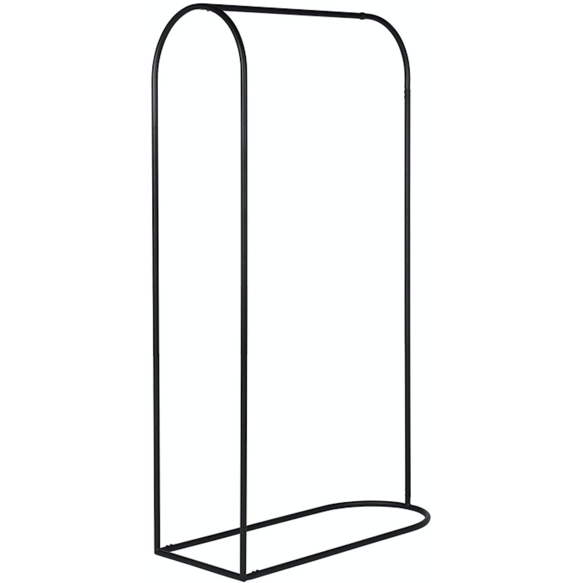 Archie, Garderobe, sort, H165x40x90 cm, metal