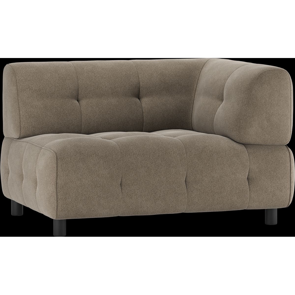 Louis Modulære sofa 1,5-sæder med arm højre, vævet stof lysegrøn H73x90x122 cm