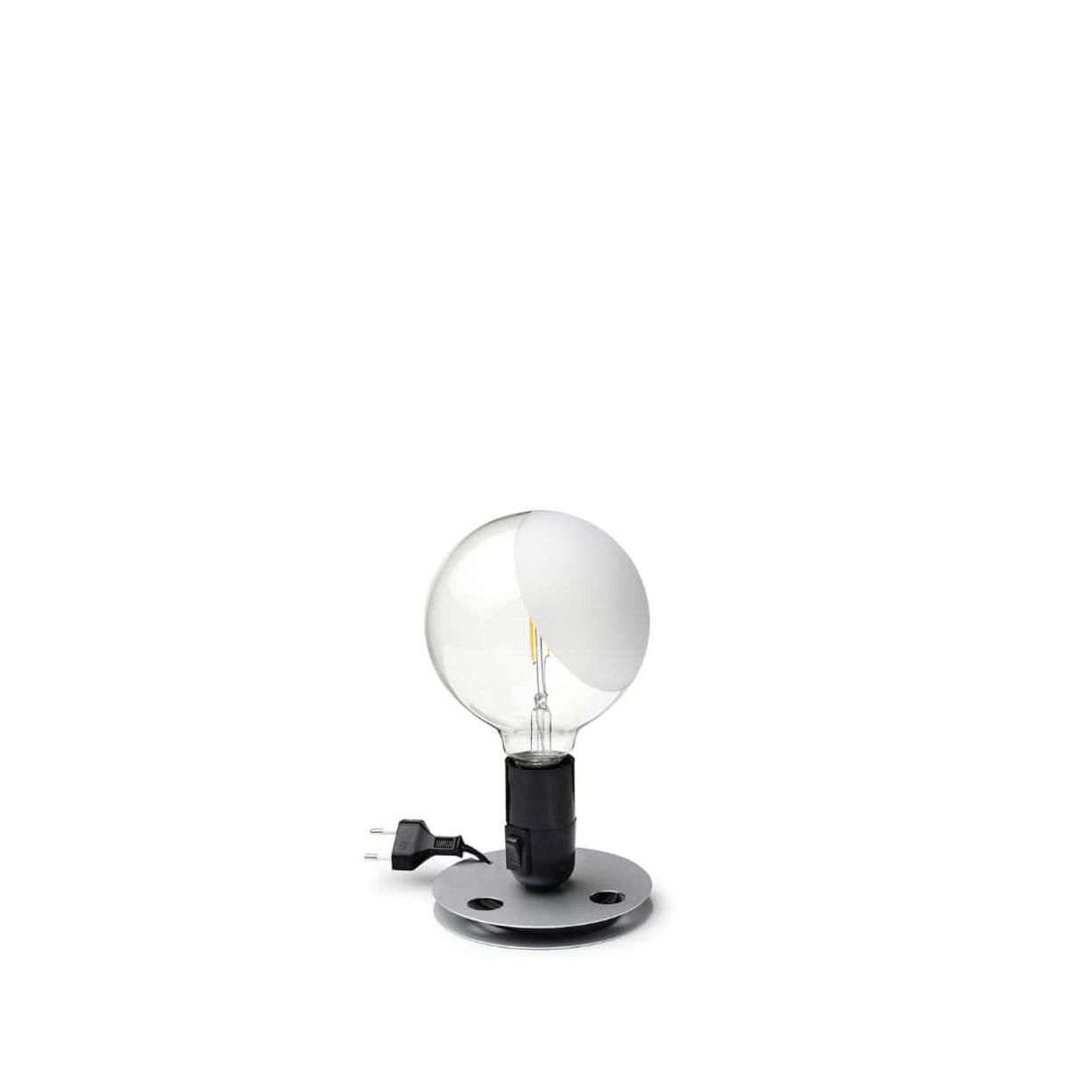 Lampadina Bordlampe alu/sort - Flos