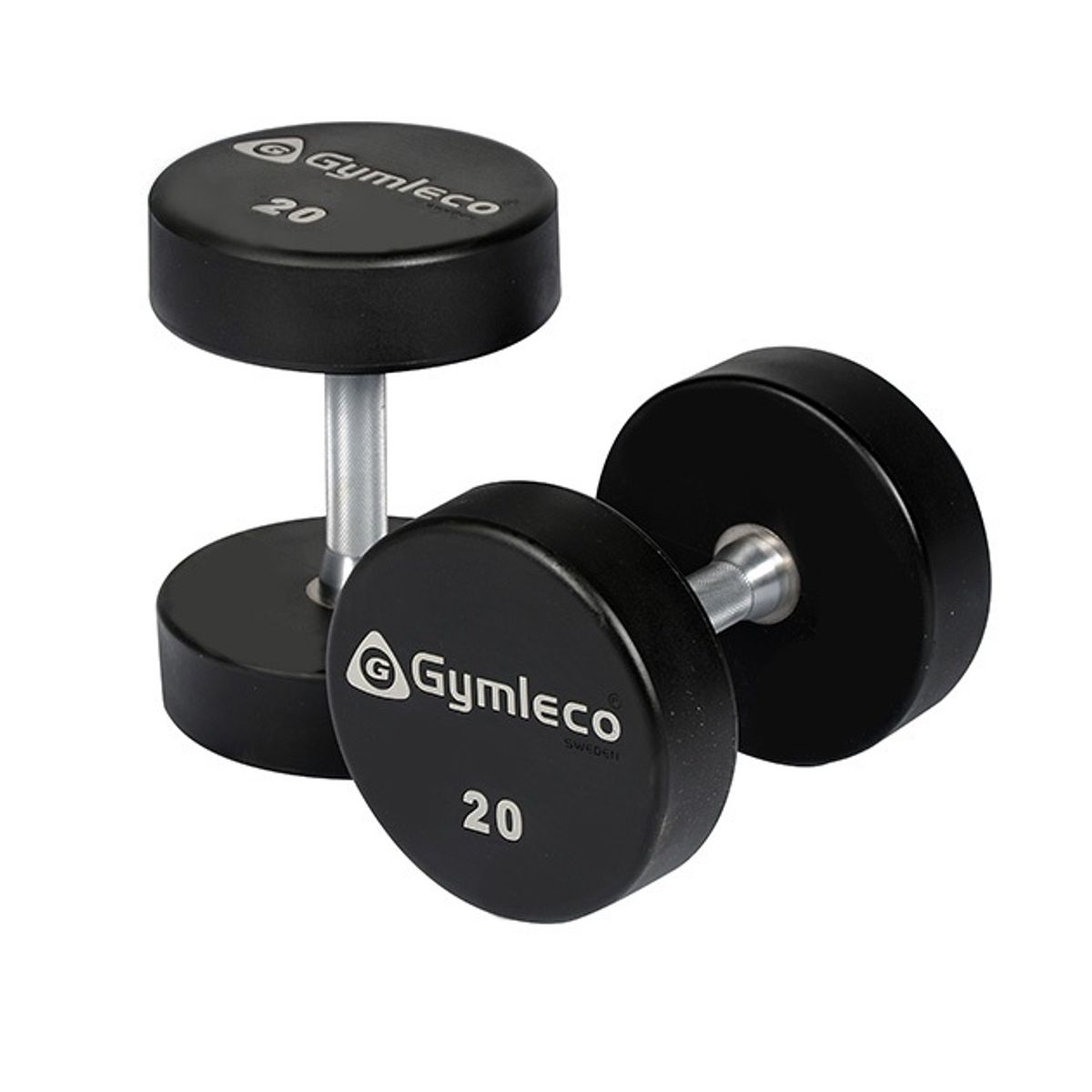 Gymleco 836 Runde Gummi Håndvægte 45 kg (1 stk)