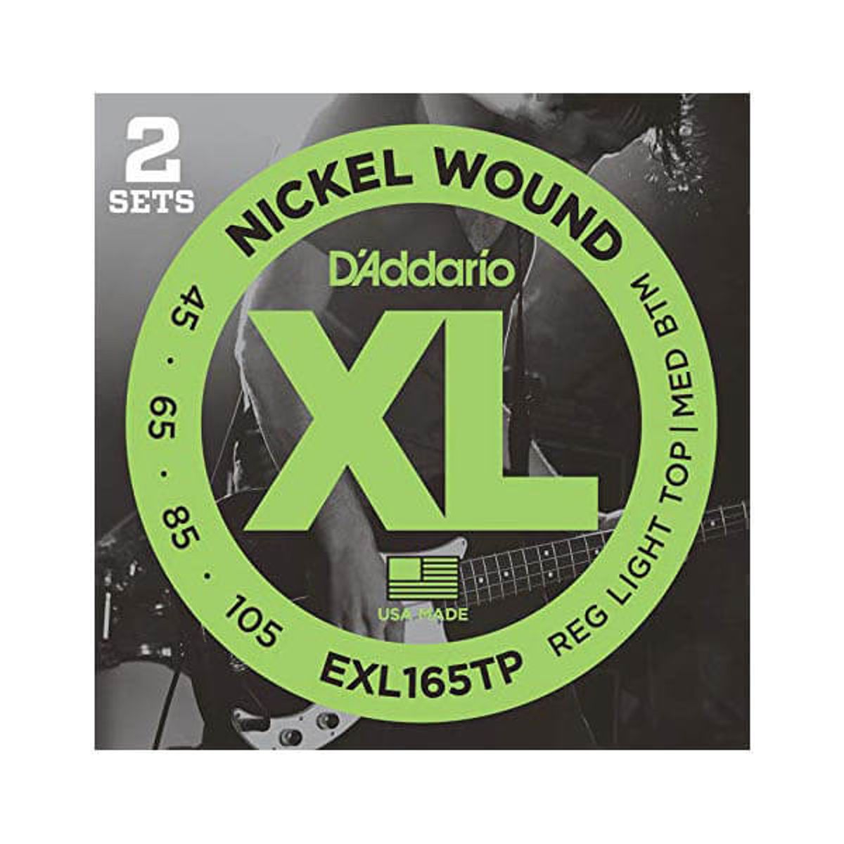 D'Addario EXL165-TP el-bas-strenge, 045-105 (2 sæt)