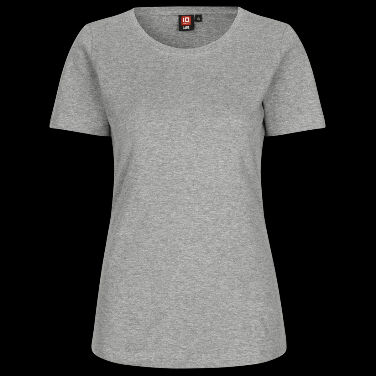 ID Interlock Dame T-shirt - Grå Melange - M