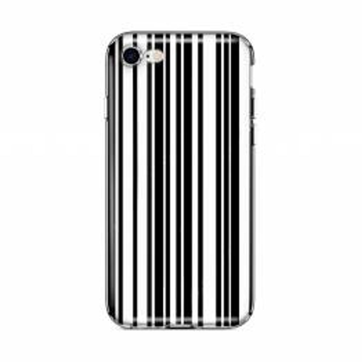 ITSKINS Gel Cover iPhone XR 6,1" med stribet sort hvid Print