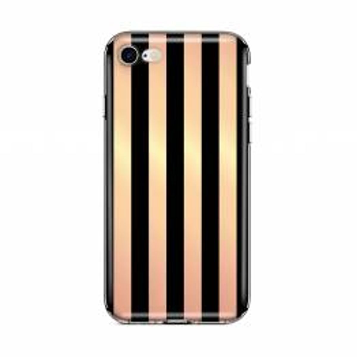 ITSKINS Gel Cover iPhone XR 6,1" med Stribet sort/orange Print