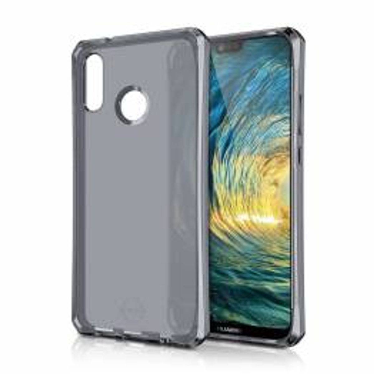 ITSKINS Cover til Huawei P20 Lite Gennemsigtigt Sort