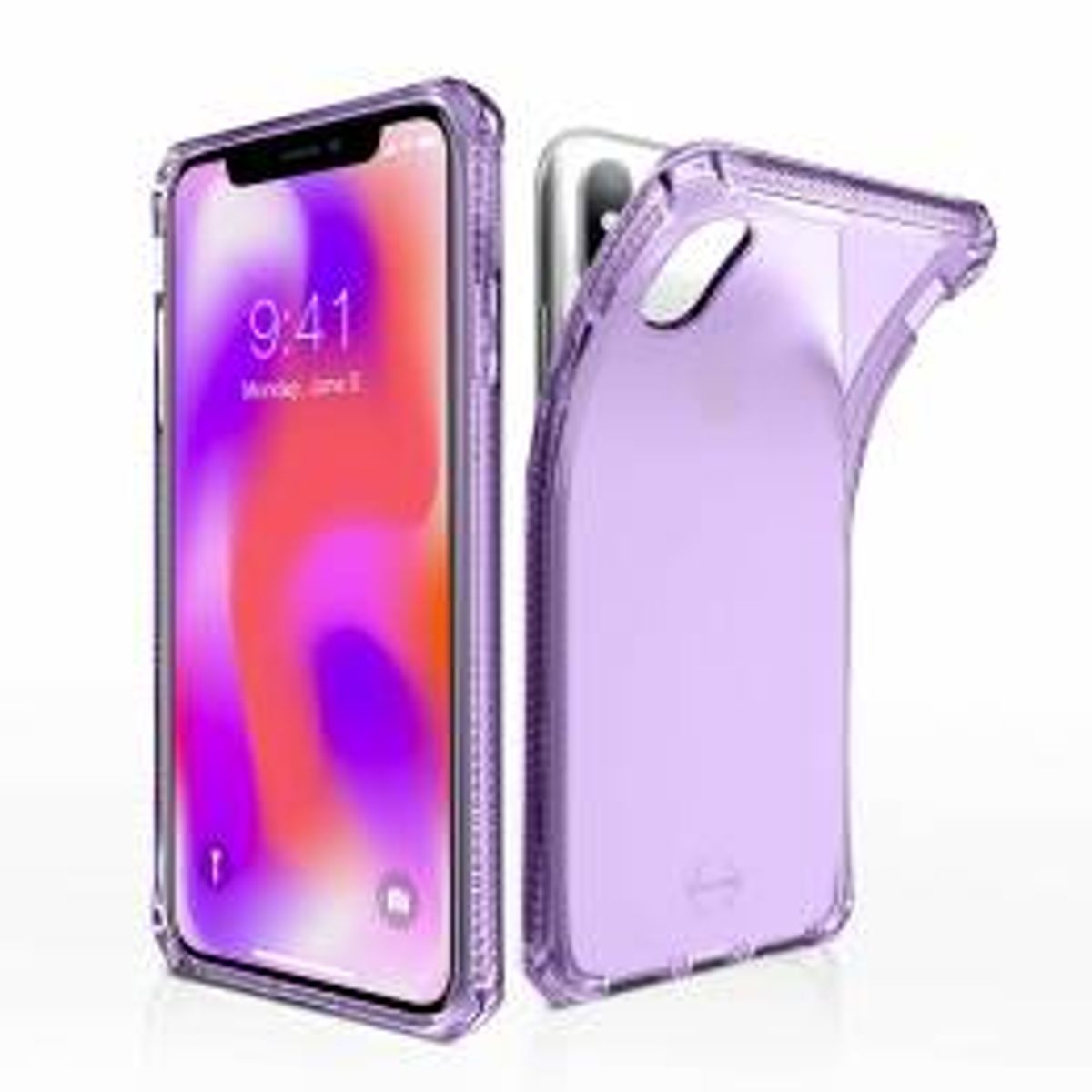 ITSKINS Spectrum clear Cover til iPhone Xs Max Gennemsigtigt Lilla