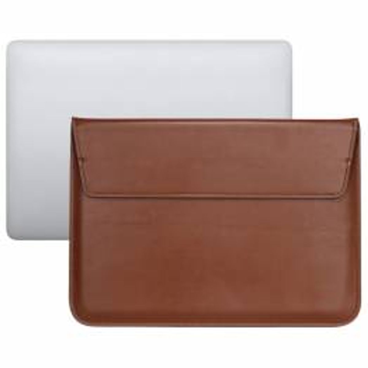 Ultra tyndt sleeve i kunstlæder til 13,3" MacBook - Brun