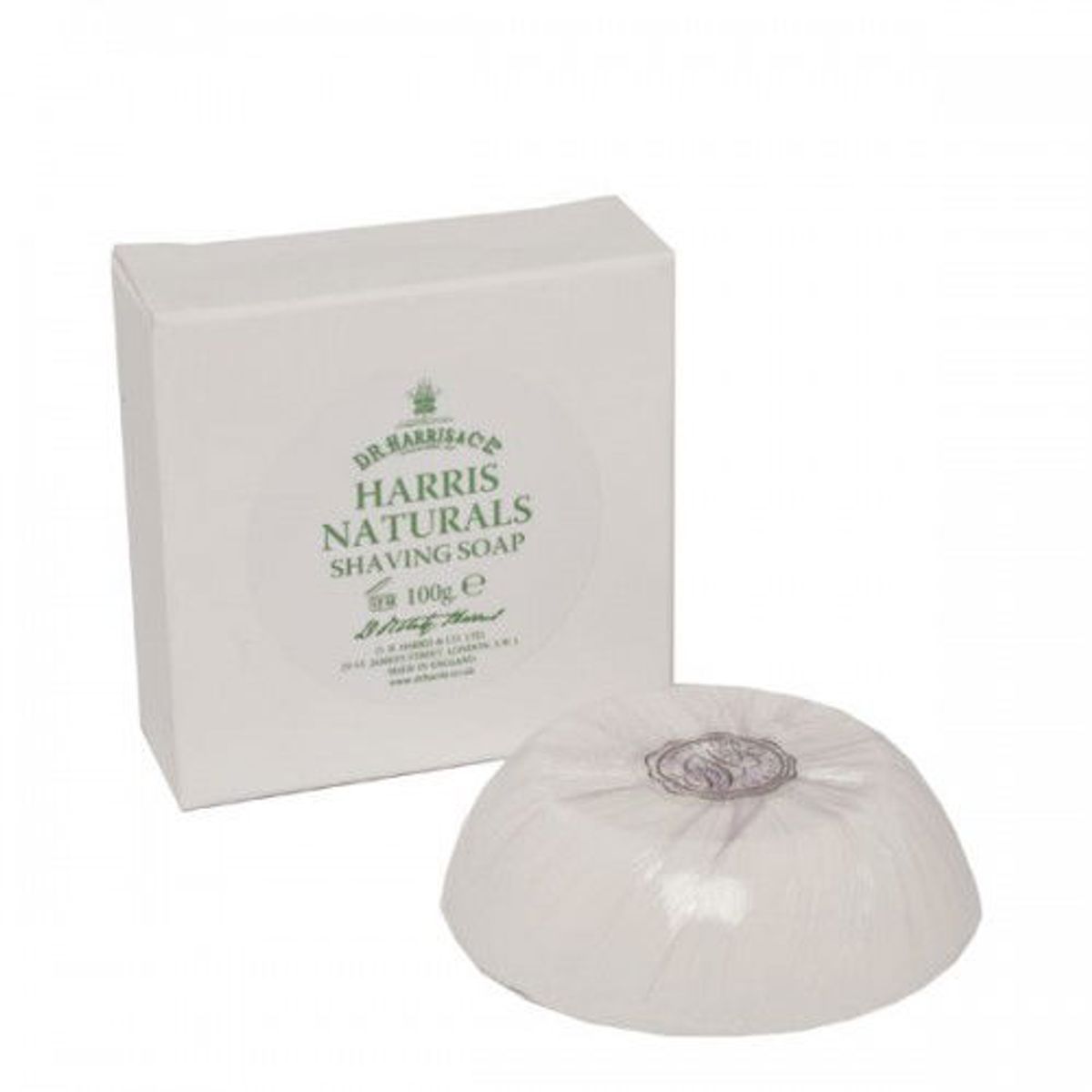 D.R. Harris & Co. Natural Barbersæbe Refill (100 g)