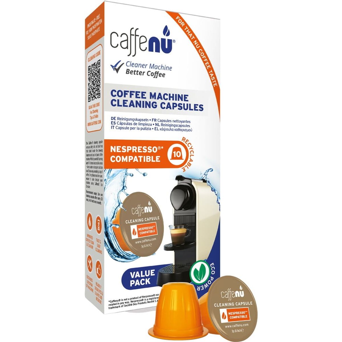 Caffenu - Nespresso Rengøringskapsler Valuepack