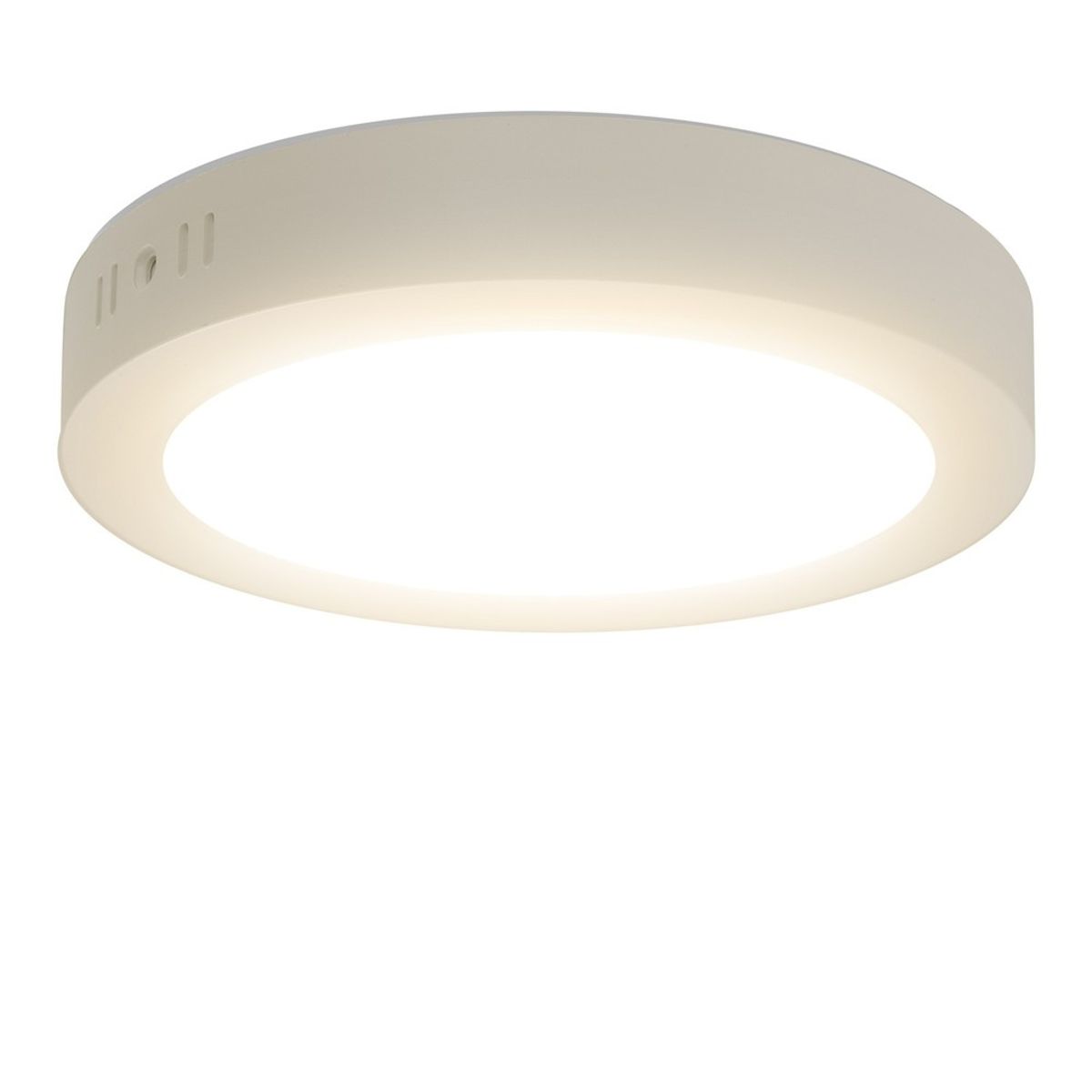 Outlet: LED Downlight Pro, Overflademonteret Rund 18W - Naturligt Hvid 4000K, Mat Hvid, Plast - Kulør : Neutral