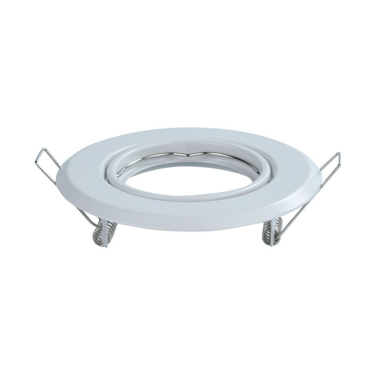 Downlight kit uden lyskilde - Hul: Ø7 cm, Mål: Ø9,3 cm, Hvid, vælg MR16 eller GU10 fatning - Fatning : Uden fatning