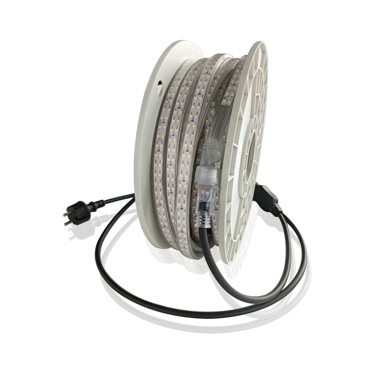 15m LEDlife arbejdslys LED strip på tromle - 230V, IP67, 180 LED/m, 11W/m, 1100 lm/m - Kulør : Neutral