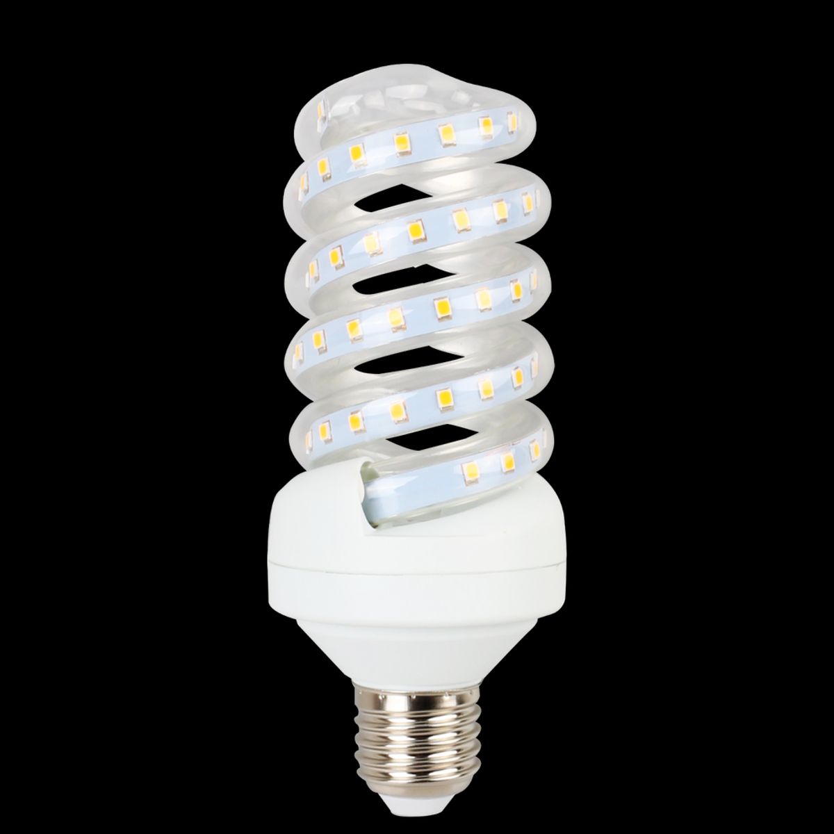 Outlet: LED B5 Spiral - 15W E27, 3000K - Kulør : Varm