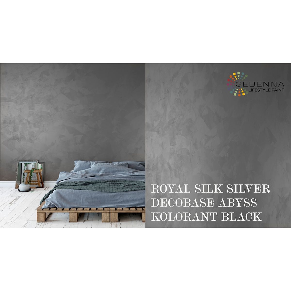 Royal Silk Silverbase + Decobase Abyss + Kolorant Black