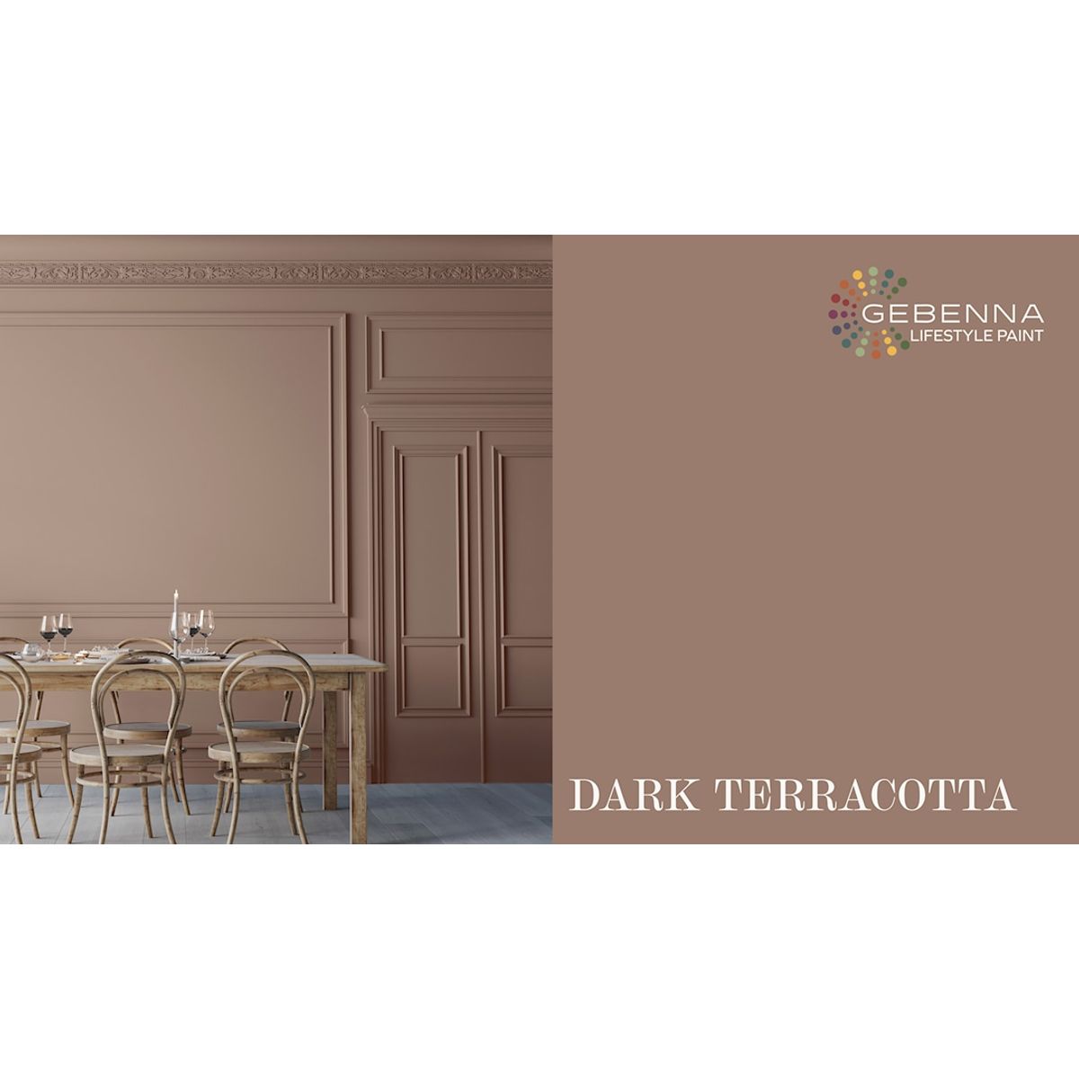 Gebenna Vægmaling: Dark Terracotta 9 liter