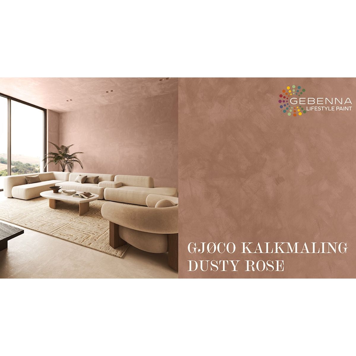 Kalkmaling 20055 Dusty Rose 0,68 l