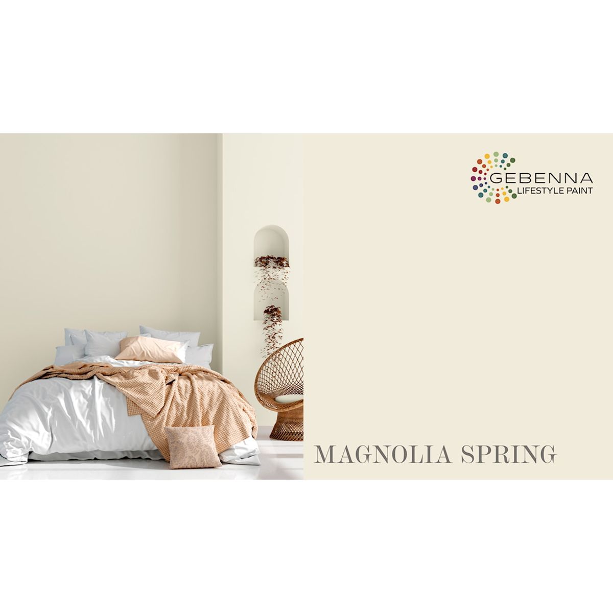 Gebenna Vægmaling: Magnolia Spring 9 liter