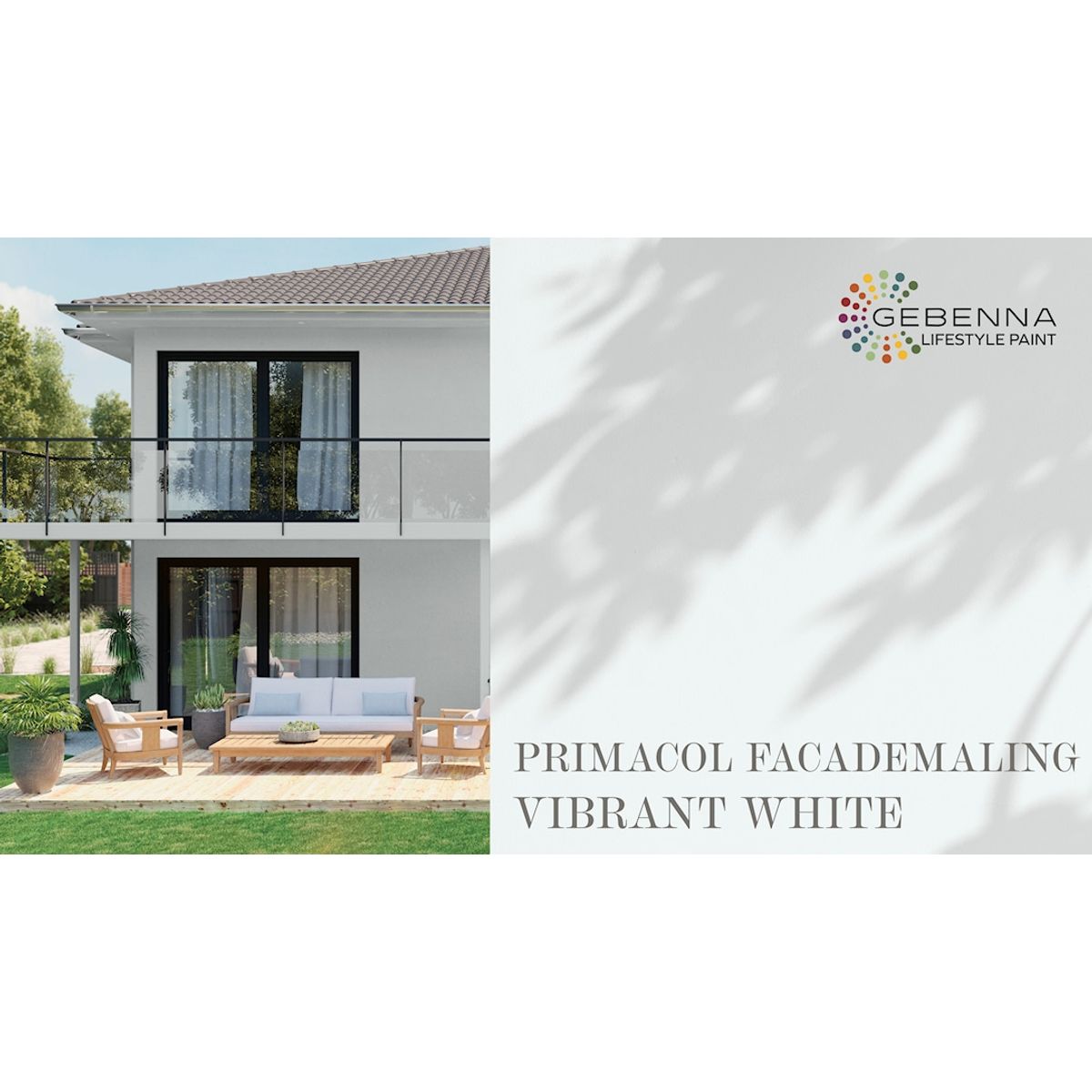 Facademaling: Vibrant White, 9 liter