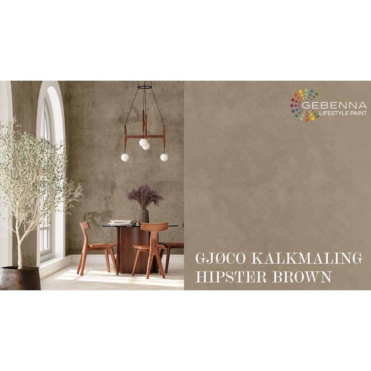 Kalkmaling 10965 Hipster Brown 0,68 l