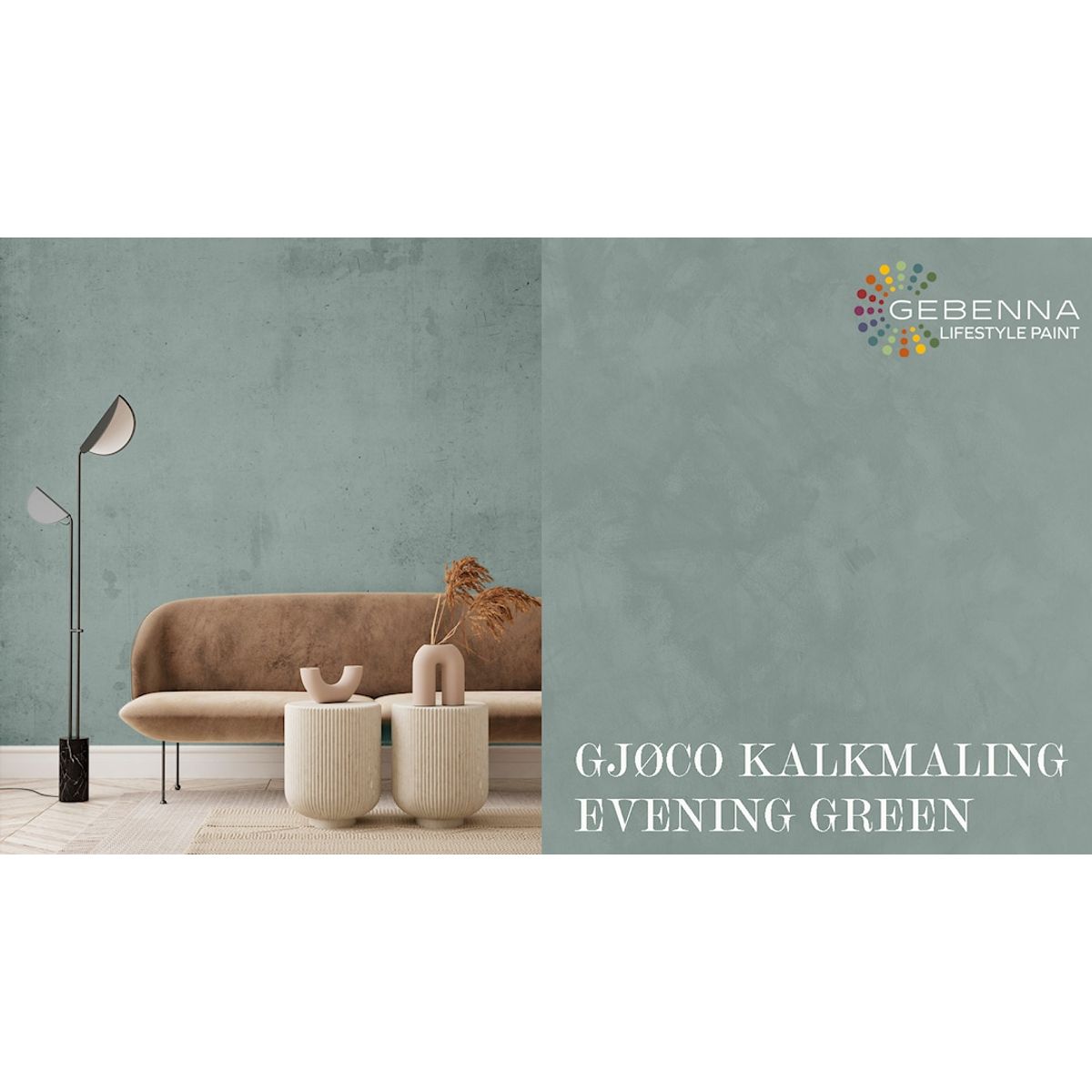 Kalkmaling 6352 Evening Green 2,7 l