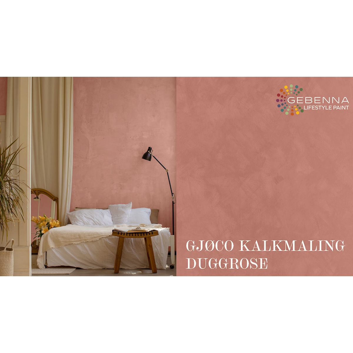 Kalkmaling 406 Duggrose 2,7 l