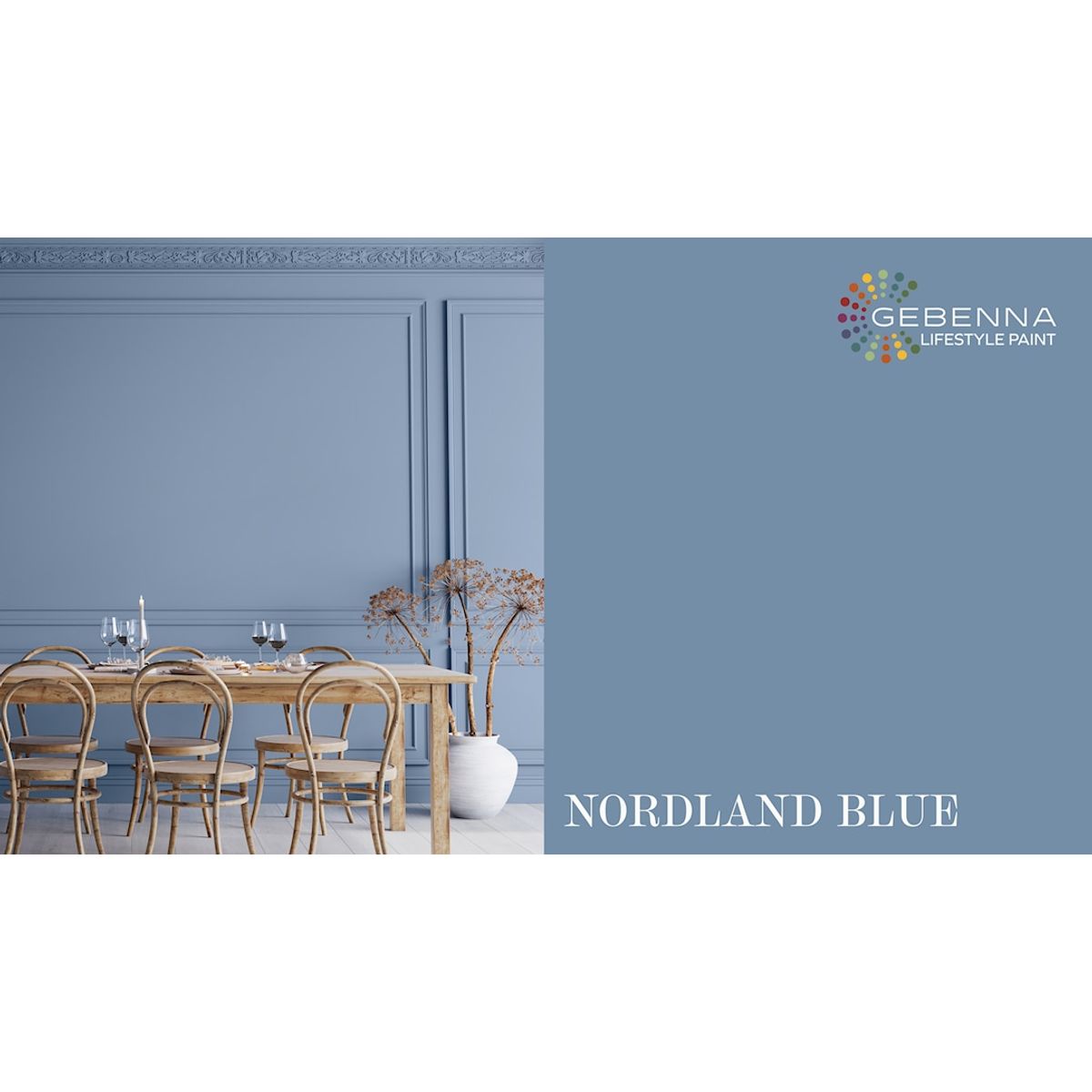 Gebenna Vægmaling: Nordland Blue 9 liter