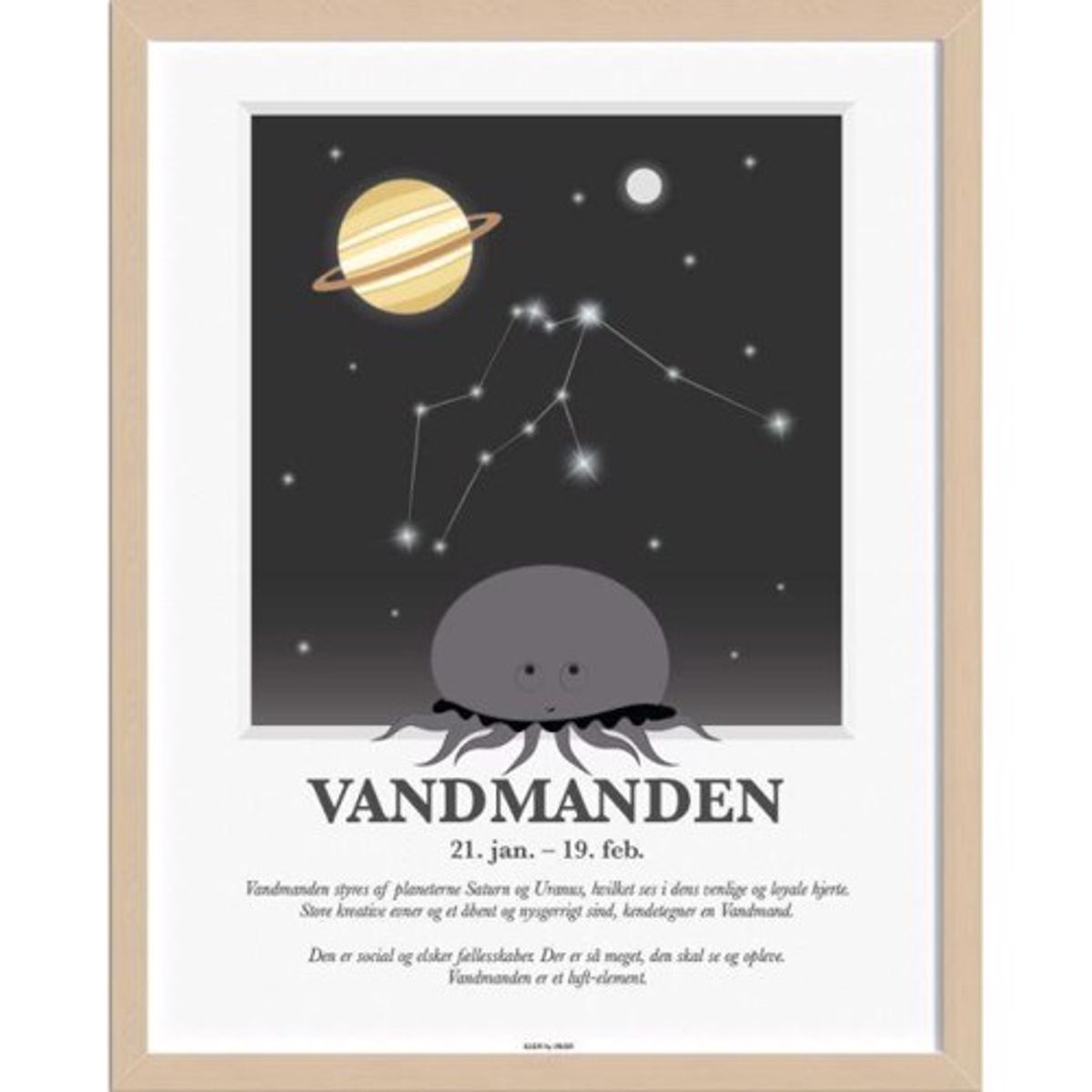 Kids By Friis - Stjernetegns Plakat - "Vandmanden"