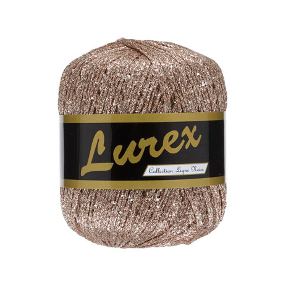 Lurex glimmergarn, beige, 25 g, nr. 20