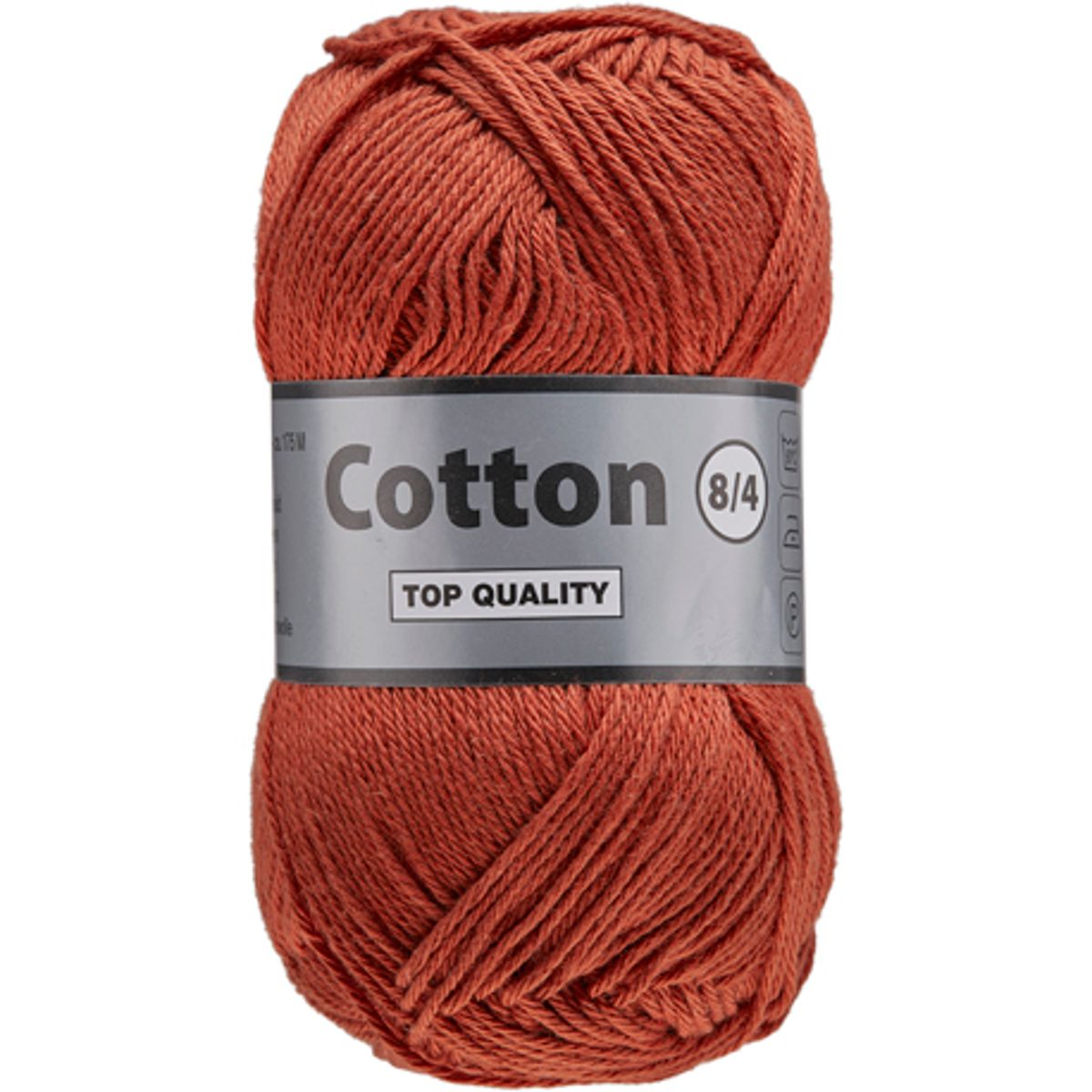 Lammy cotton 8/4, rødbrun, 50 g, nr. 859