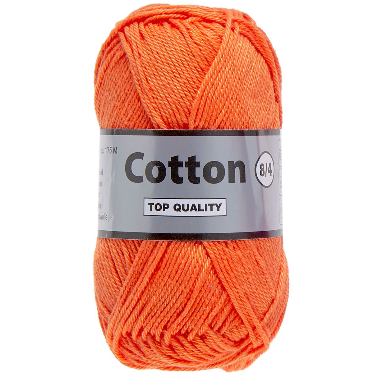 Lammy cotton 8/4, mørk orange, 50 g, nr. 28