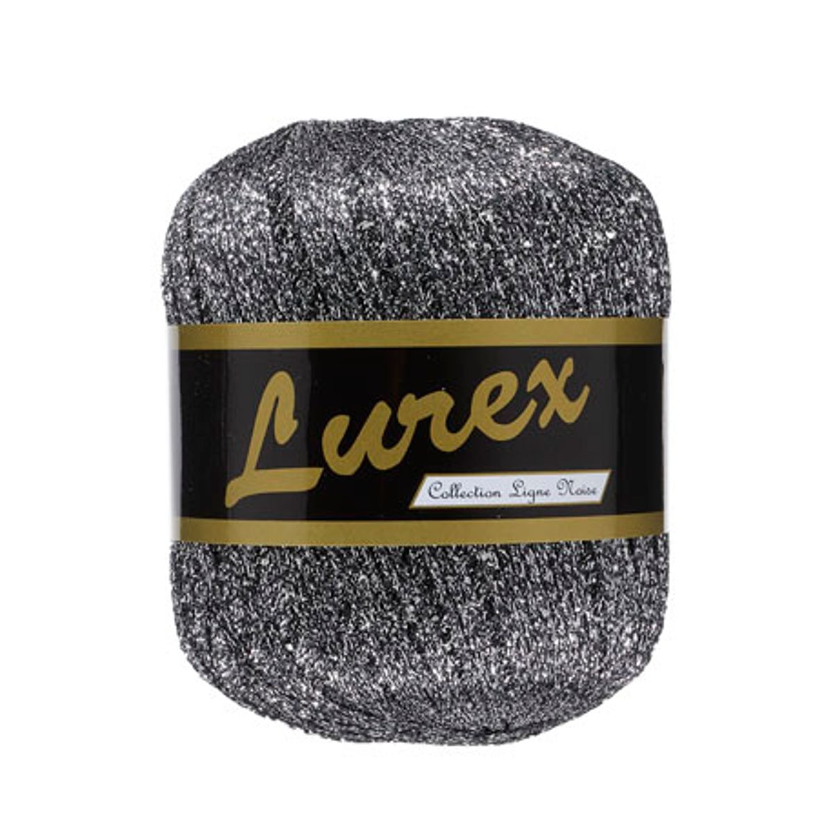 Lurex glimmergarn, grå, 35 g, nr. 19