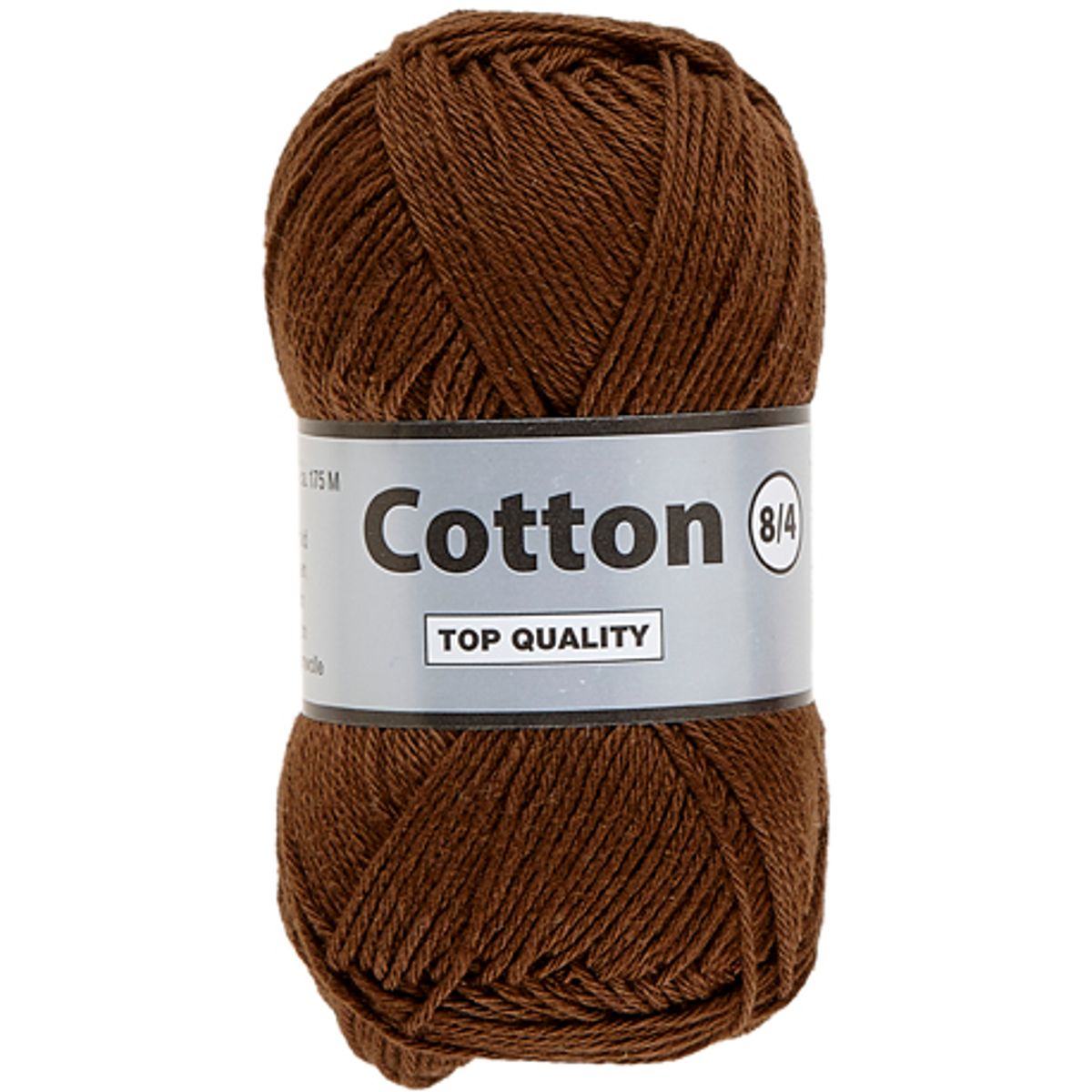 Lammy cotton 8/4, mørk brun, 50 g, nr. 112