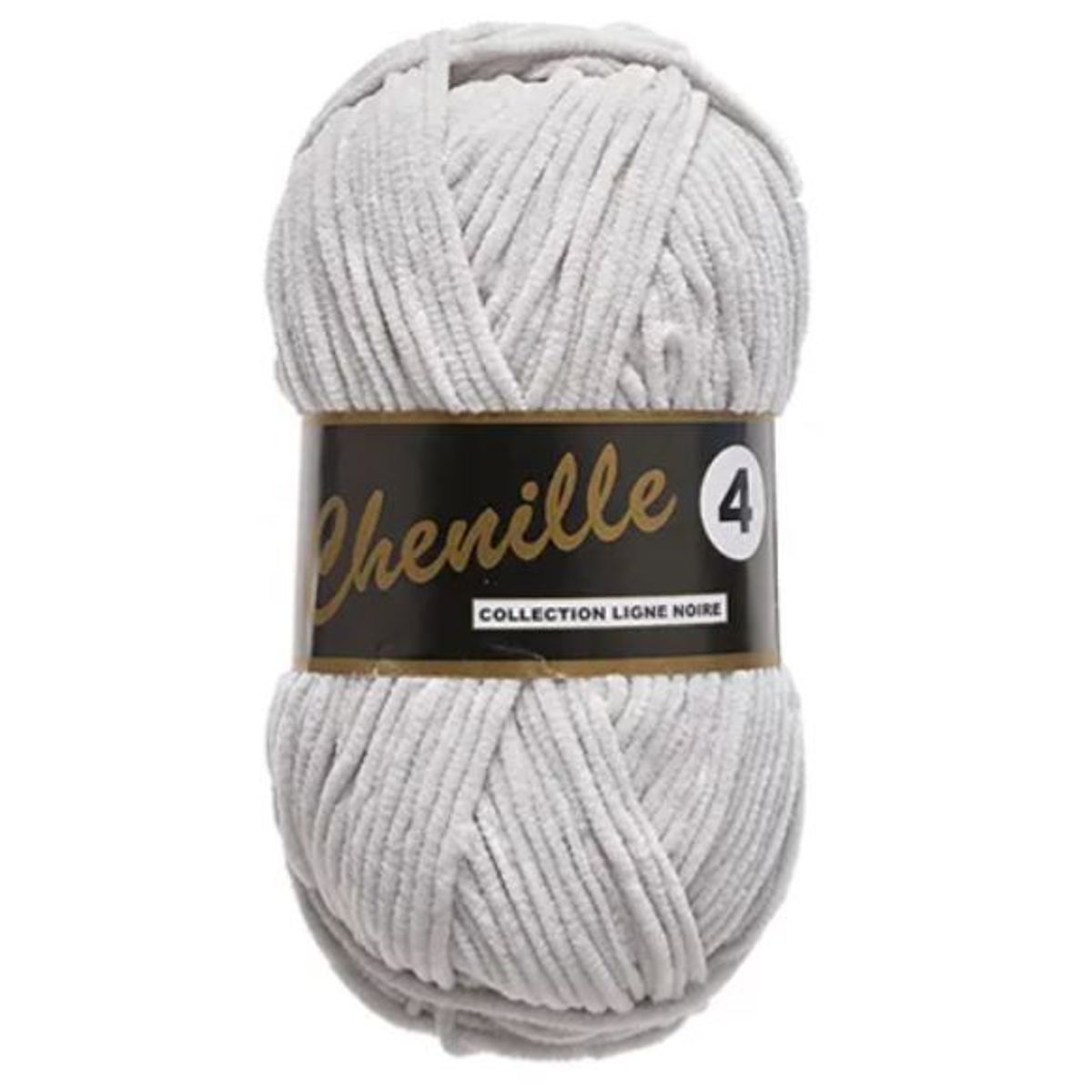 Chenille 4, perlegrå, 50 g, nr. 3