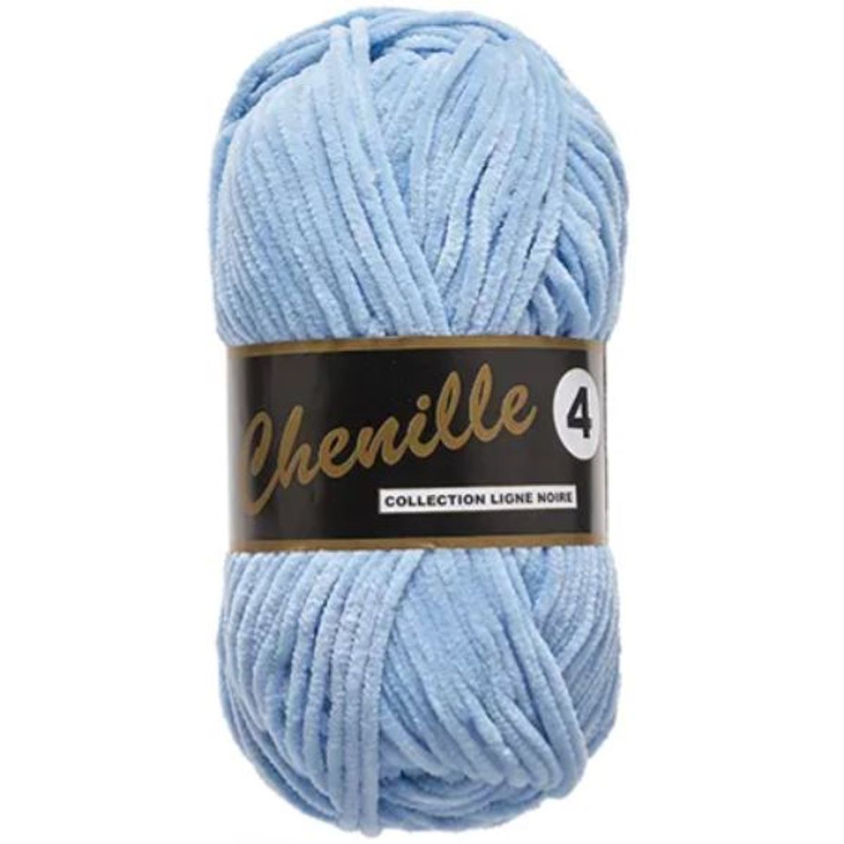 Chenille 4, lyseblå, 50 g, nr. 40