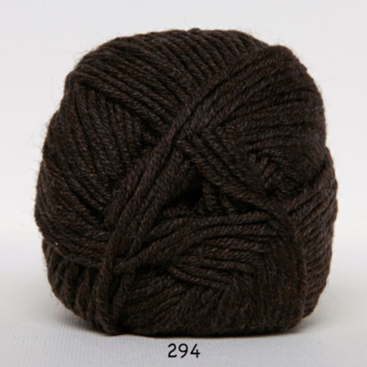 Merino Cotton, mørkebrun, 50 g, nr. 294