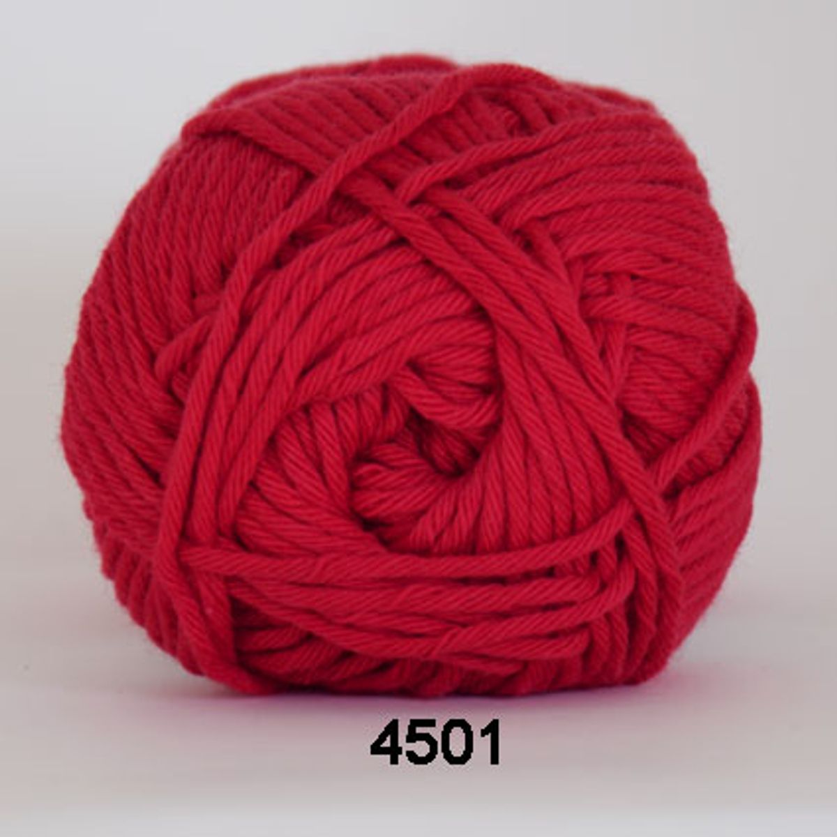 Cotton 8/8, rød, 50 g, nr. 4501