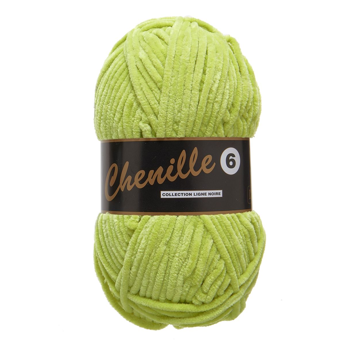 Chenille 6, lysegrøn, 100 g, nr. 46