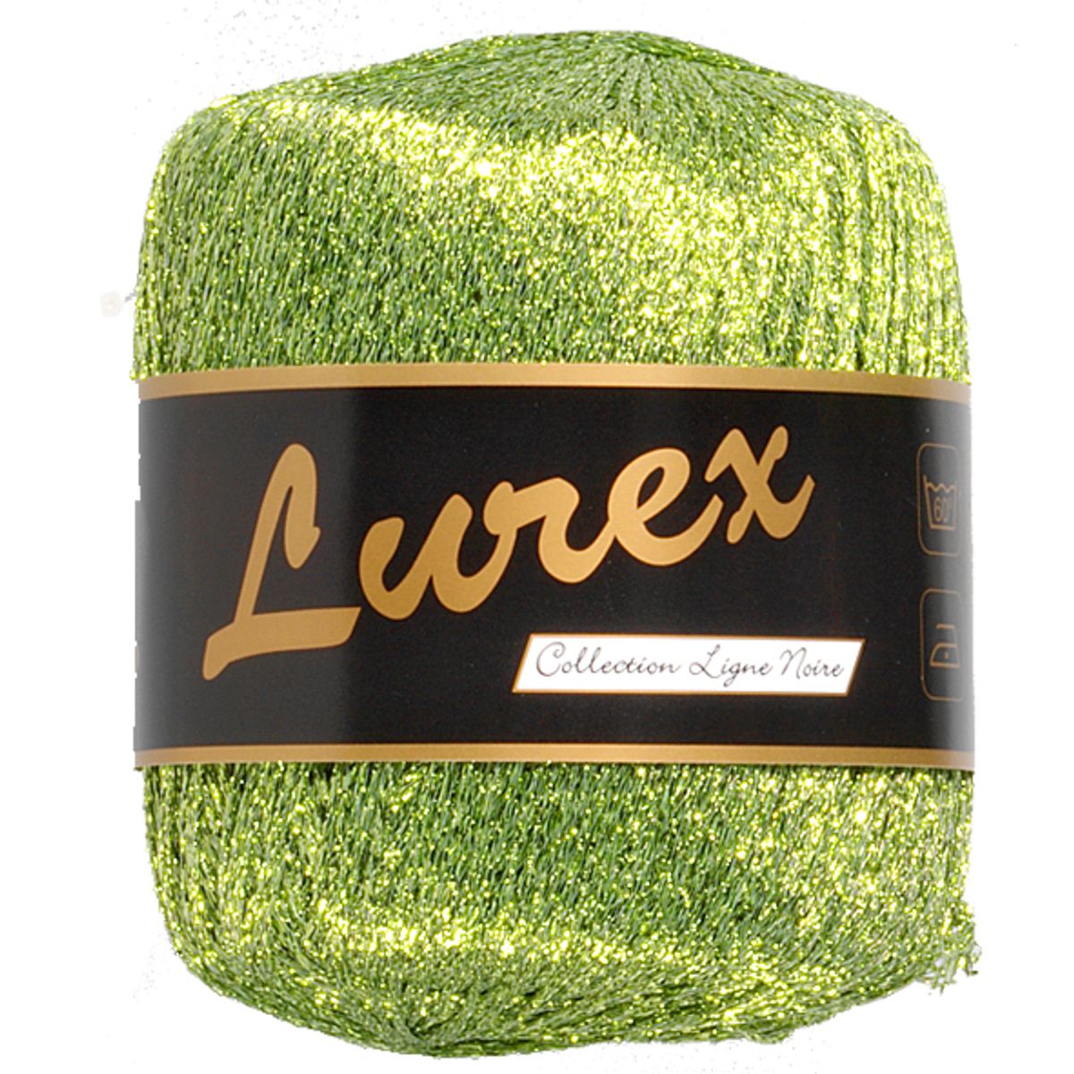 Lurex glimmergarn, lys grøn, 25 g, nr. 7