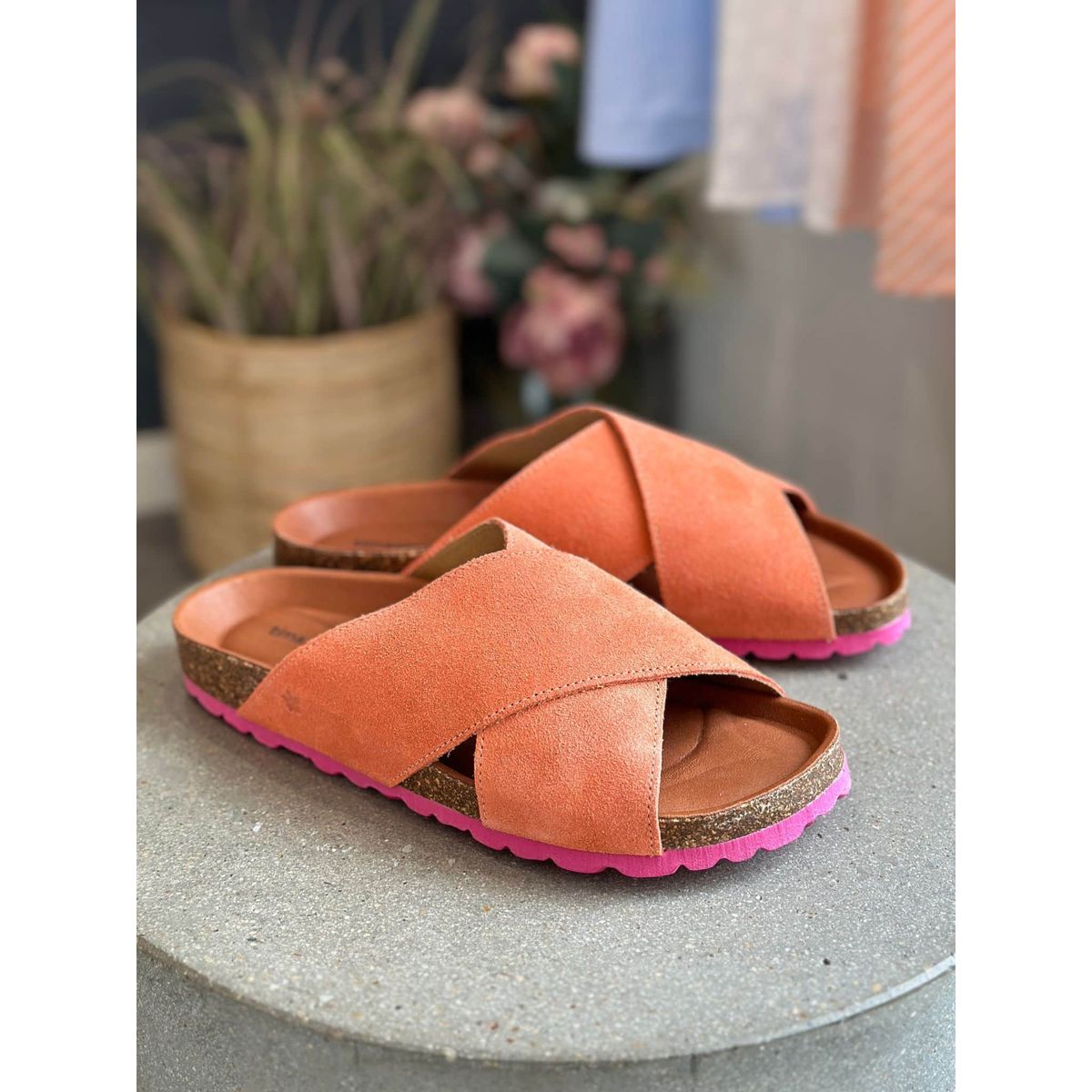 Tim & Simonsen Sandal Suede, Annet IRIS- Coral - Fuxia 40