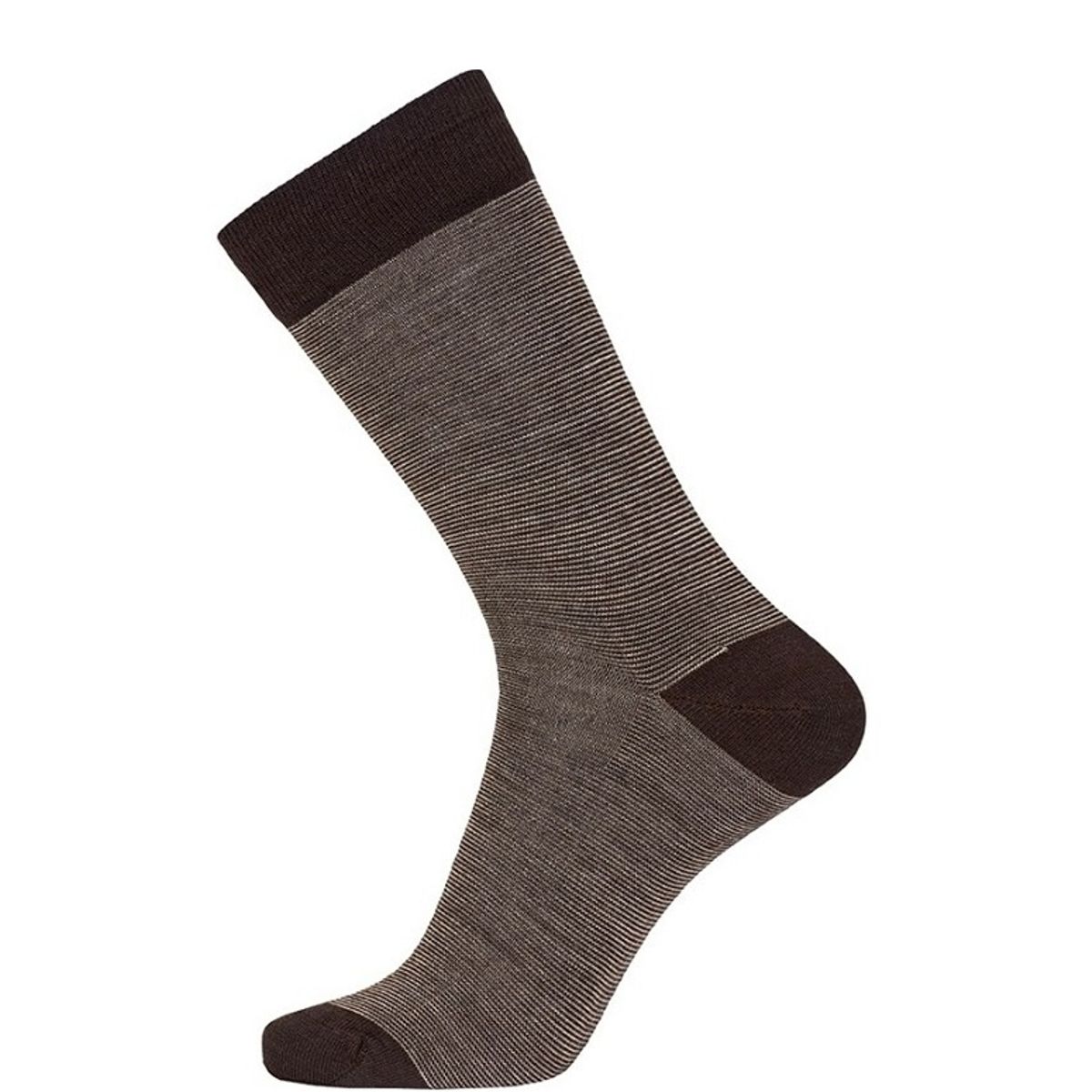 Egtved Twin Sock Uldstrømper Brun Str. 40-45