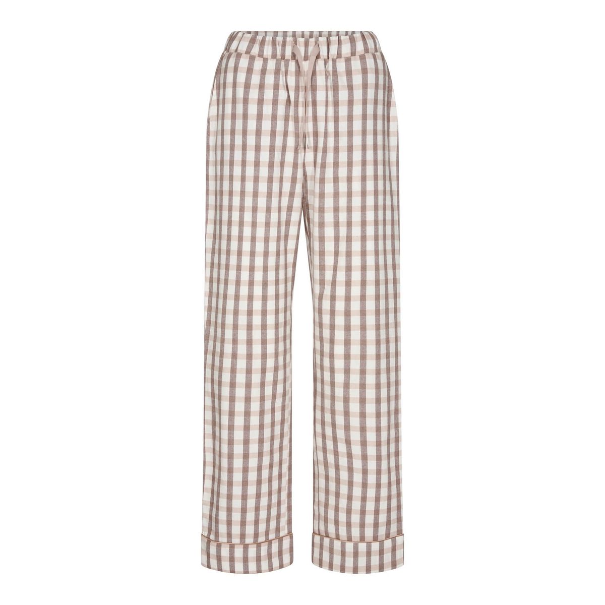 Ternede pyjamasbukser, dame, JBS of Denmark, brun, str. medium