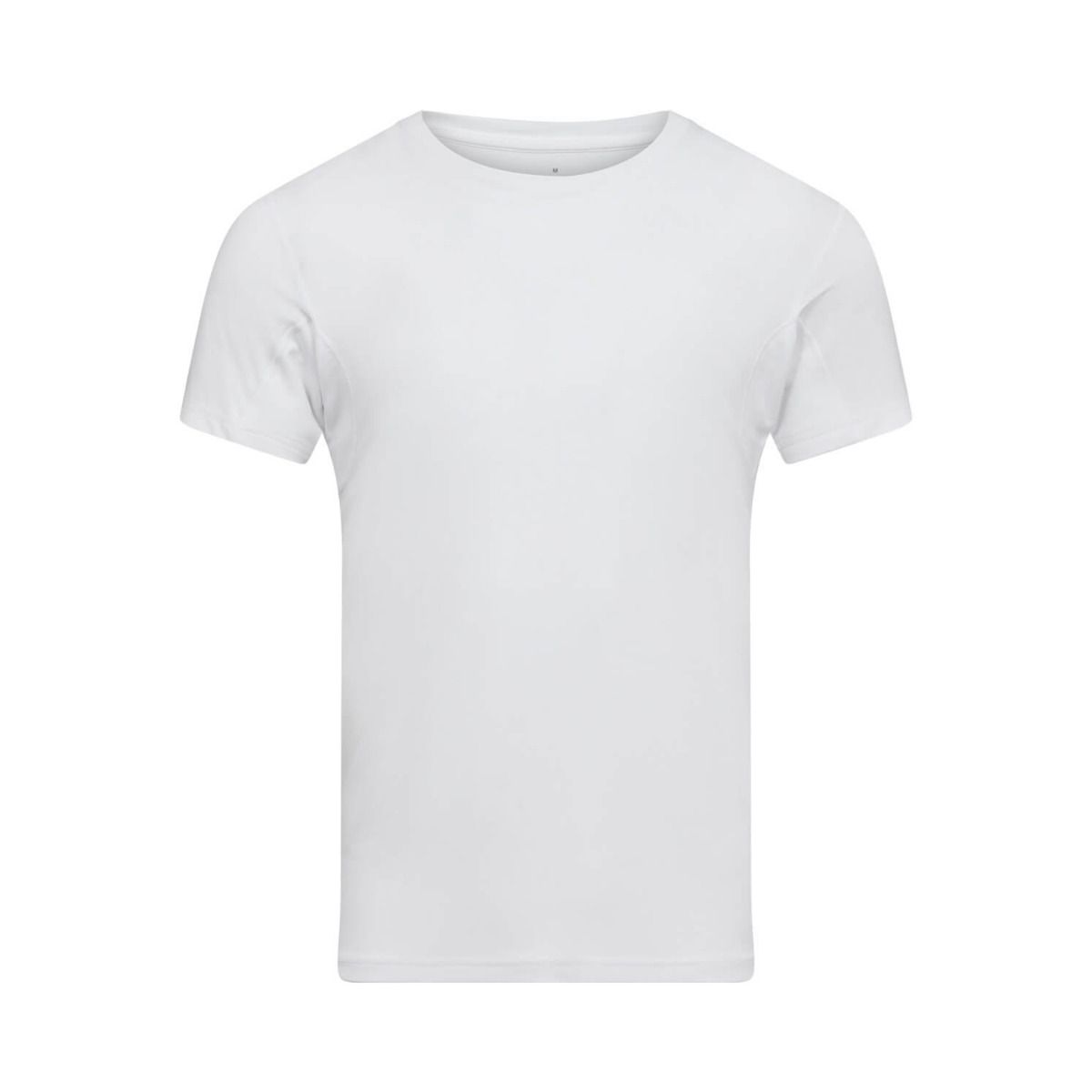 Svedblokerende bambus T-shirt med O-hals fra JBS, Hvid str. 2XL