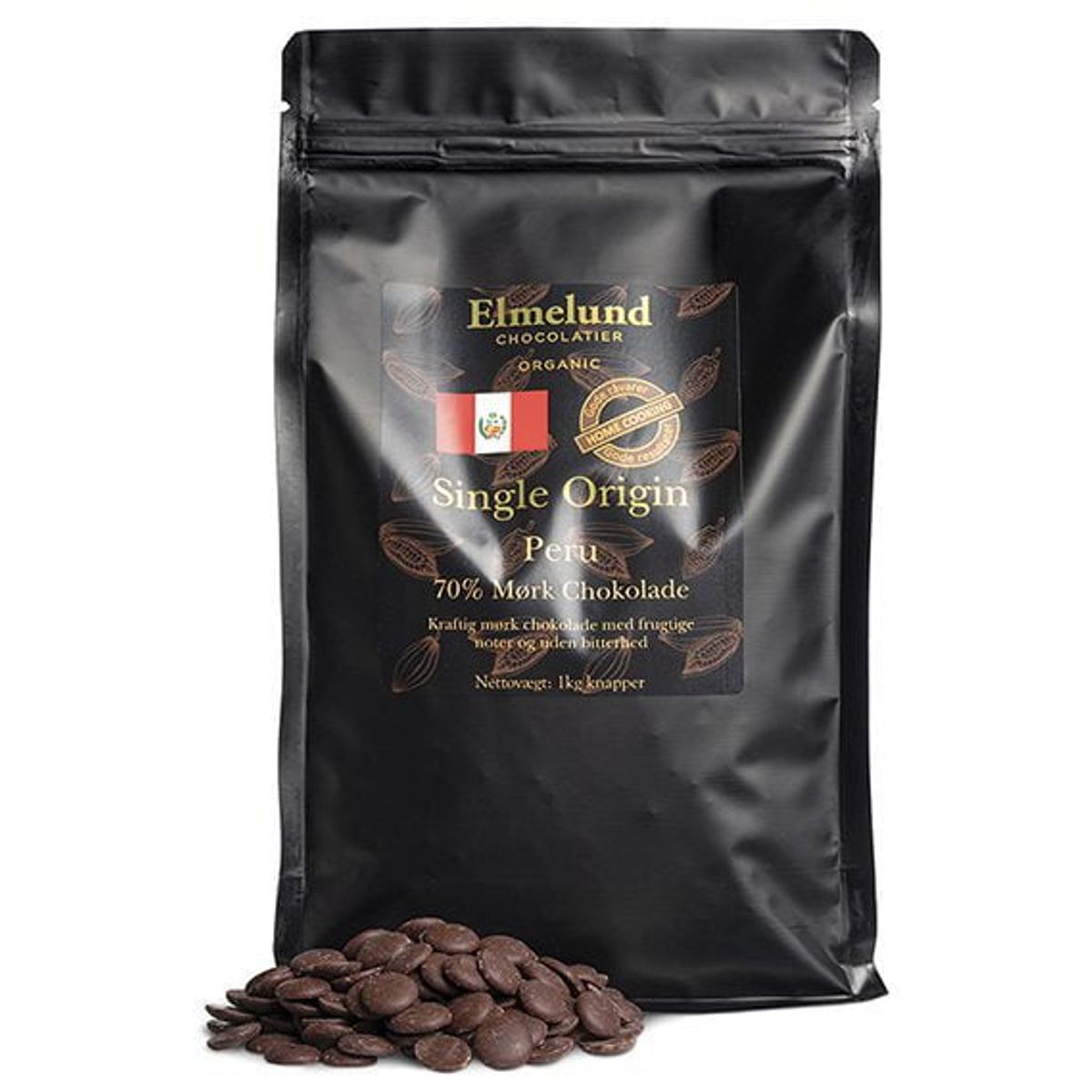 1kg - Peru 70% Mørk Chokolade