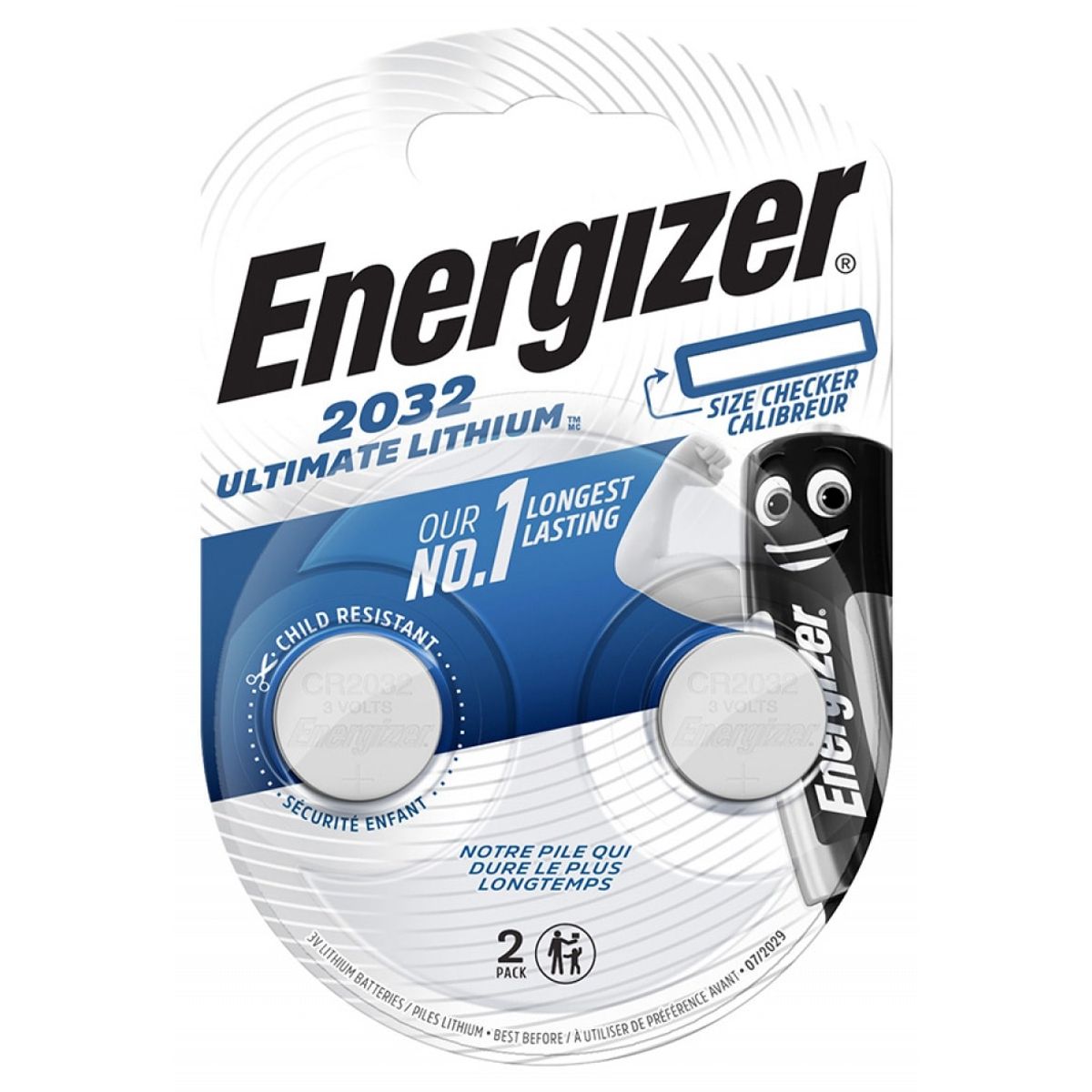 Batteri Energizer Ultimate Lithium CR2032.