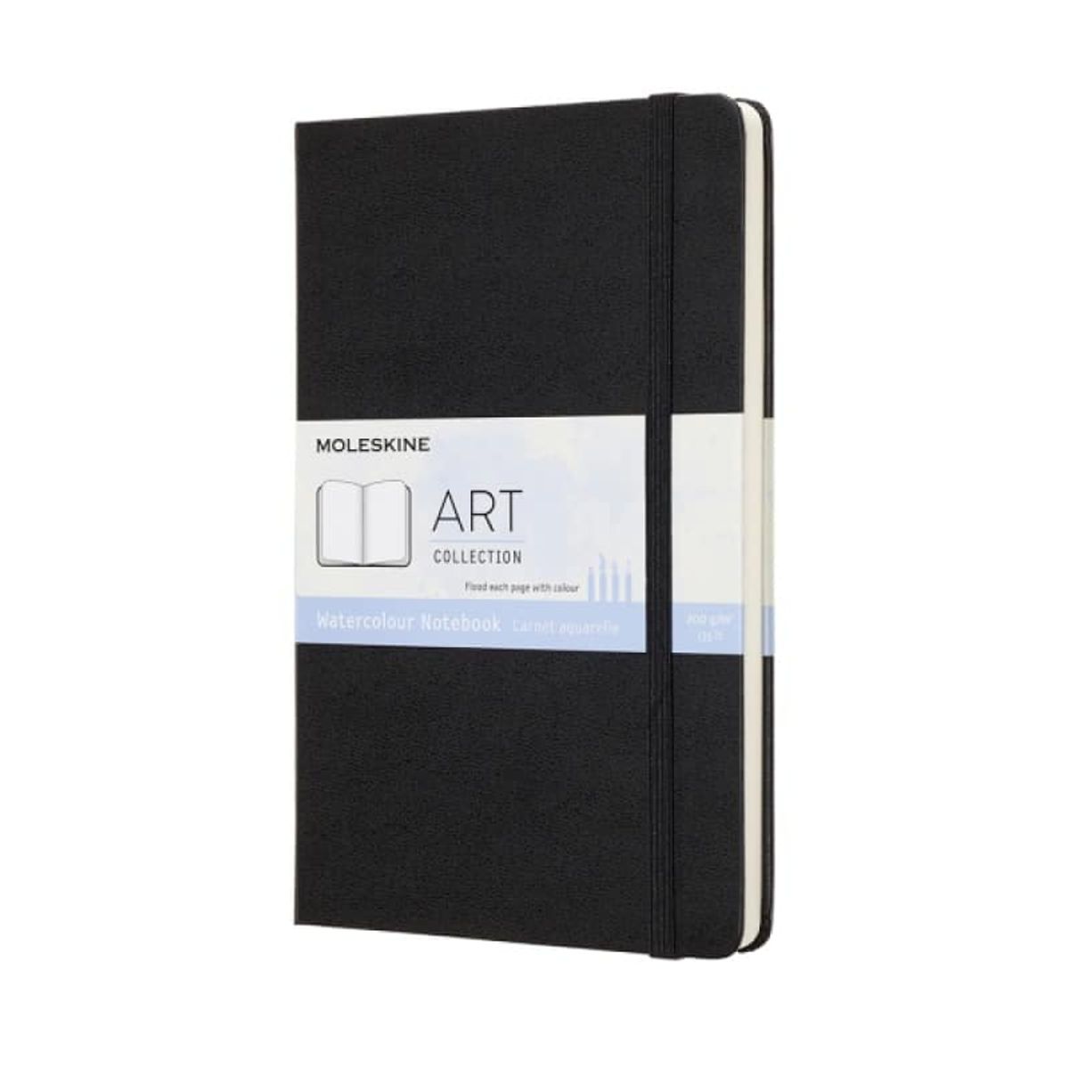 Notebog Moleskine Akvarel Sort 13x21cm 72 Sider.