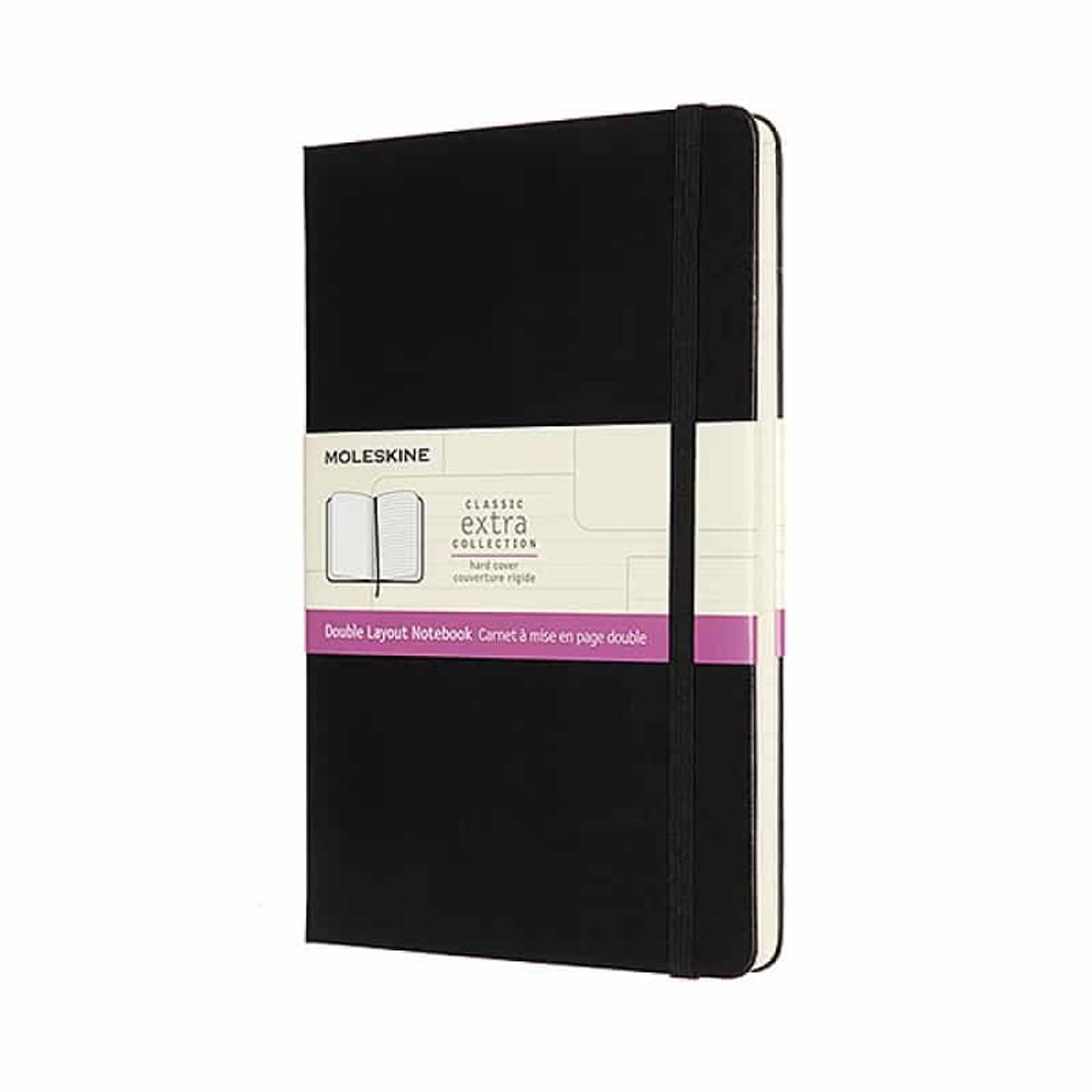 Notesbog Moleskine L 13x21cm Linjeret Hardcover.