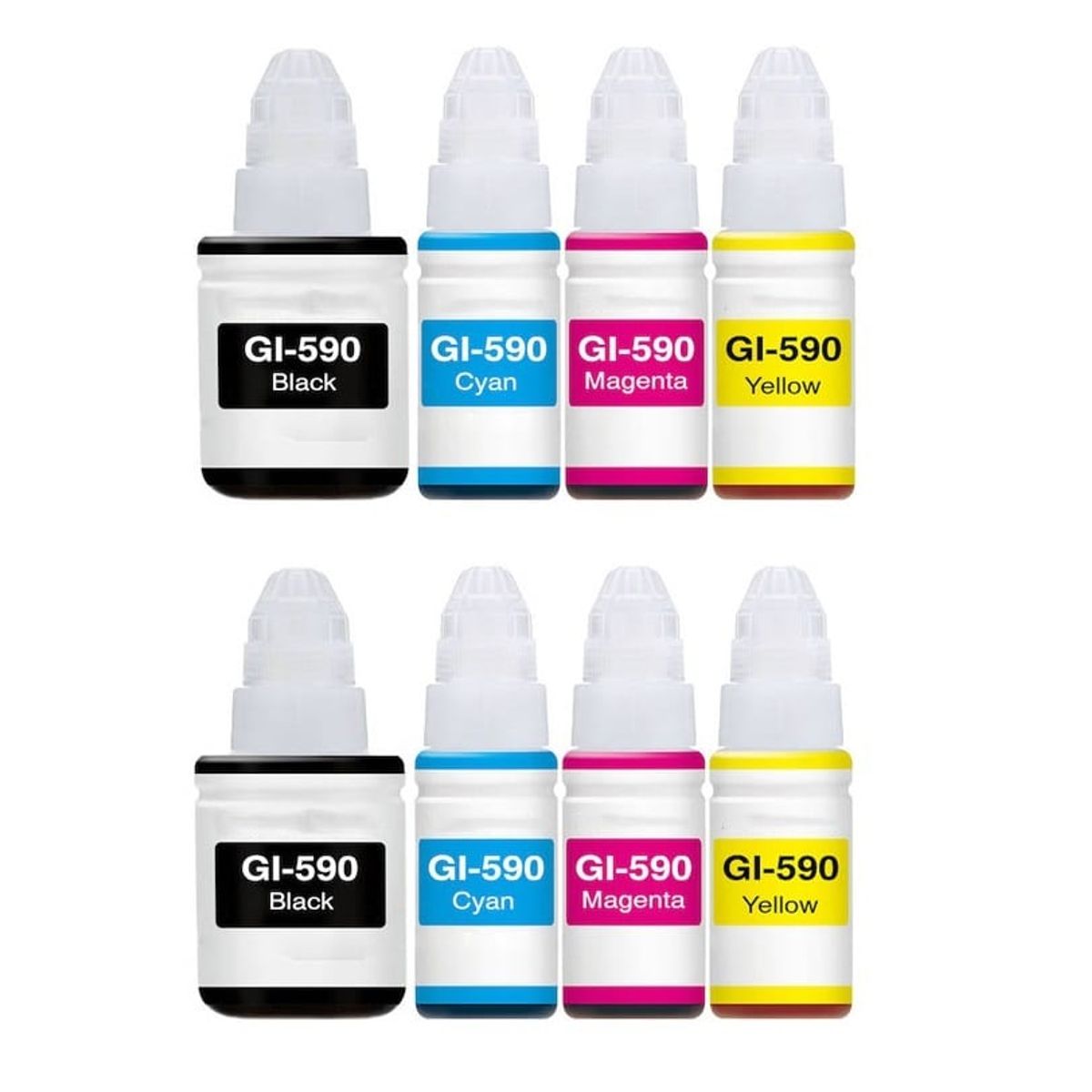 Canon GI-590 2 x BK-C-M-Y blækrefill 960 ml Kompatibel - GI-590 8 stk