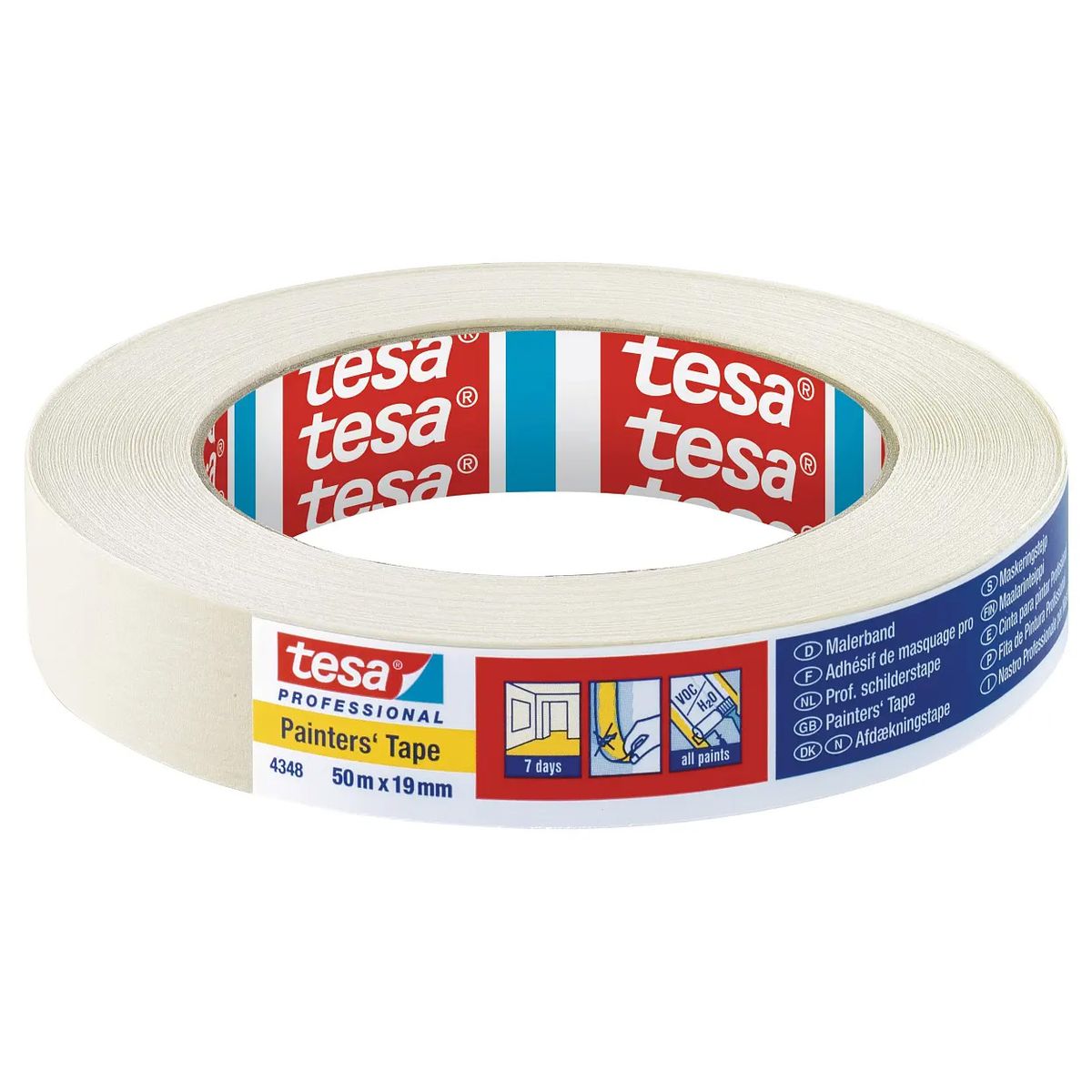 TESA STANDART AFDÆK.TAPE 4348, 19MM