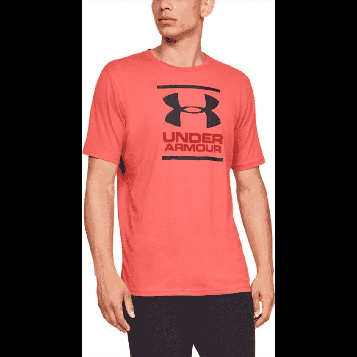 Mænds Under Armour T-shirt GL foundation med brystlogo - Orange S