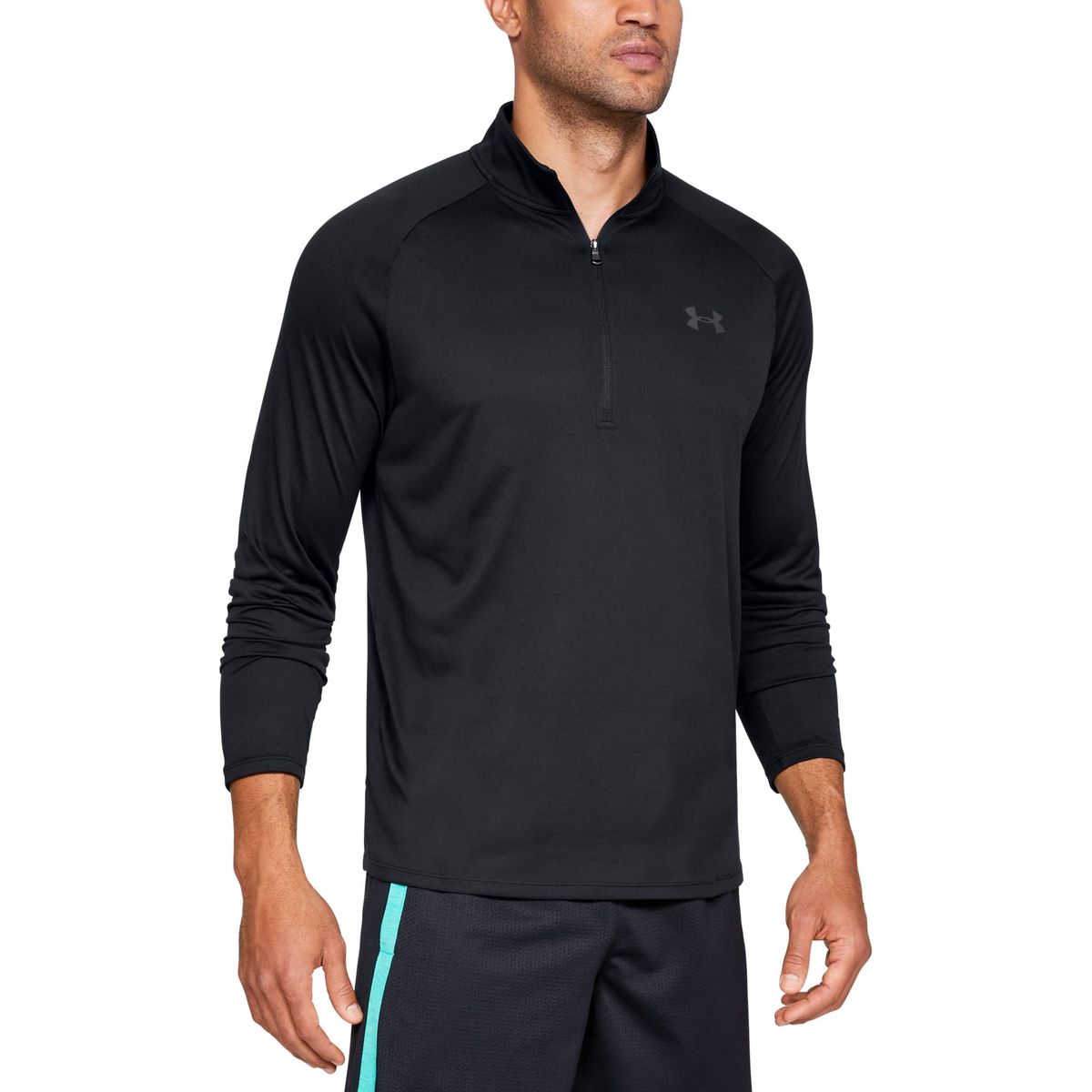 Mænds Under Armour - Tech 2.0 Langærmet 1/2 zip - Black 3XL